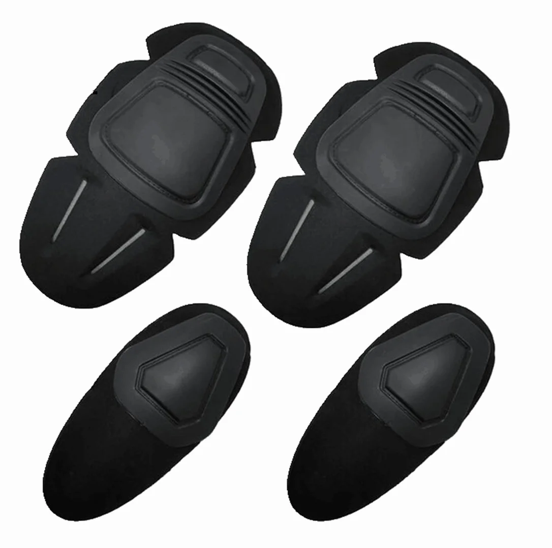 Coudières tactiques - Genouillères de protection pour pantalon tactique G2 G3 et pantalon d'extérieur (genoux BK-B + coudières BK)
