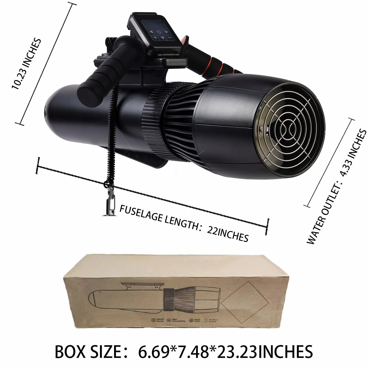 Scooter sous-marin, booster sous-marin 500 W, vitesse 2 M/S, batterie au lithium, matériau en alliage d'aluminium, propulseurs portables à double hélice pour la plongée, la natation et la plongée