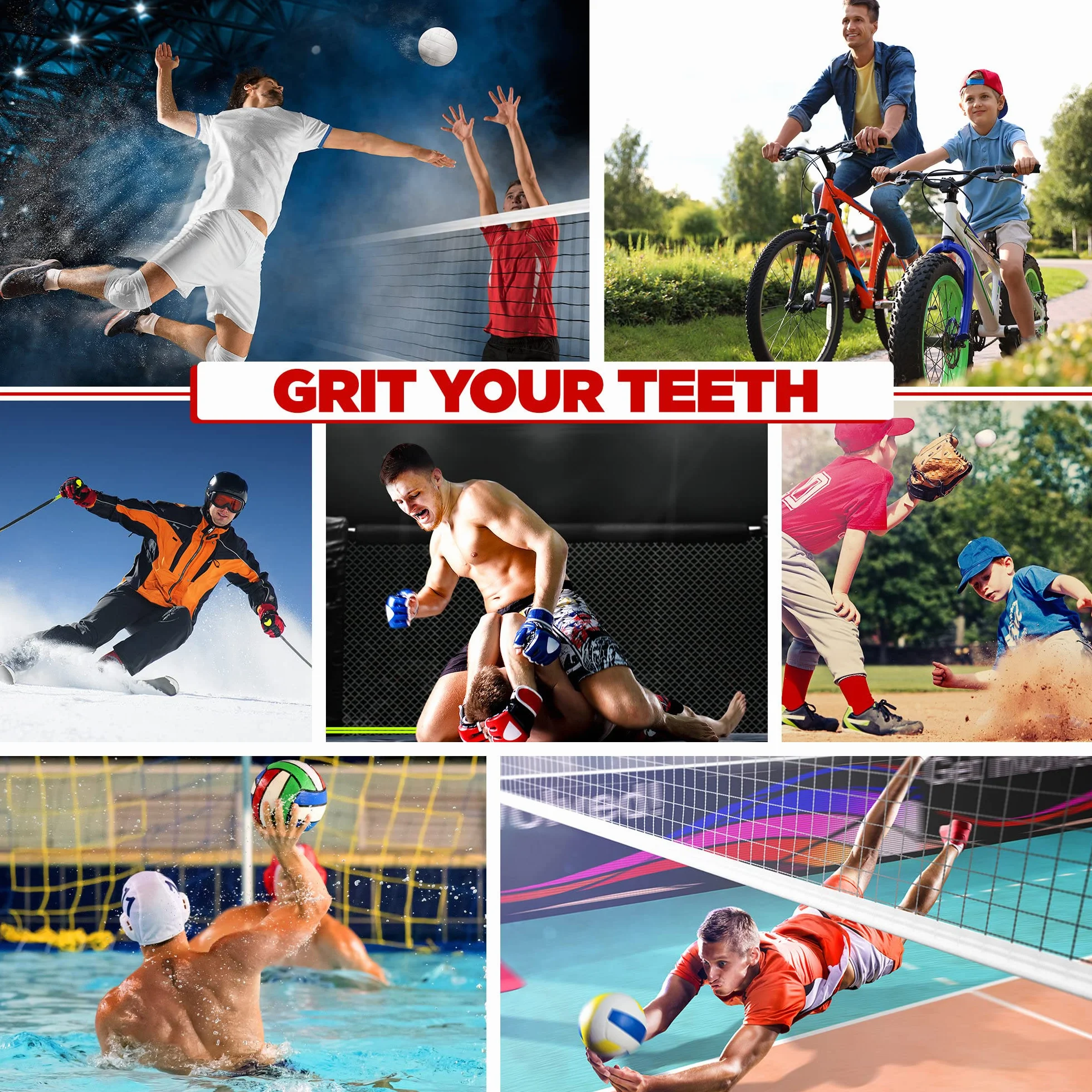 RDX Protège-Dents, Gouttière Coque Dentaire Pour Rugby, MMA, Hockey, Judo, Karaté, Arts Martiaux et Boxe, Respirant et Ajustable, Contient une boîte de rangement unique.