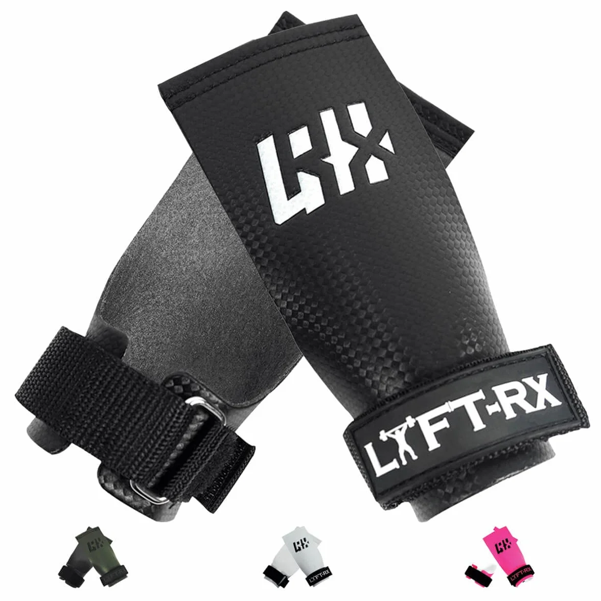 LYFTRX Gants Gymnastique Fibre de Carbone sans Trous pour Cross Fitness, Lifting