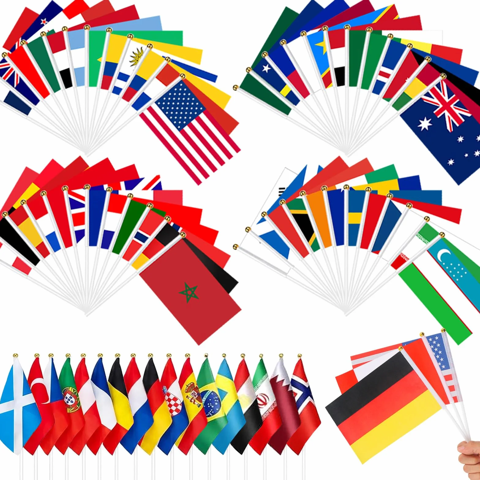 48 Pays Drapeaux de WM de Football 2026, Drapeaux WM de football 2026 Décoration, 48 Pays drapeaux, Décoration pour Bar, Jardin, Club et Fête Thème