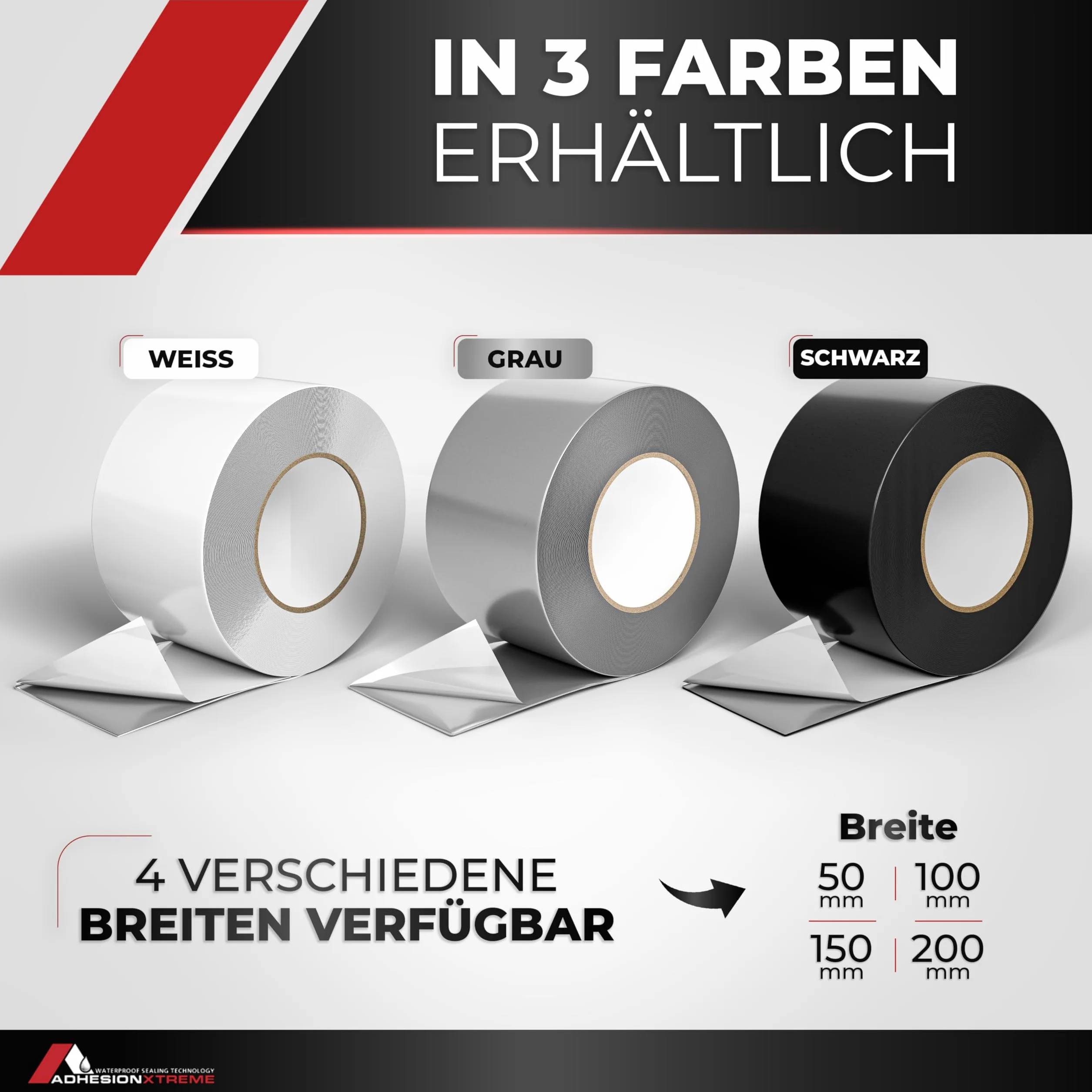 Adhesion Xtreme Roof Bond Bande d'Étanchéité Noir Résistant à l'UV