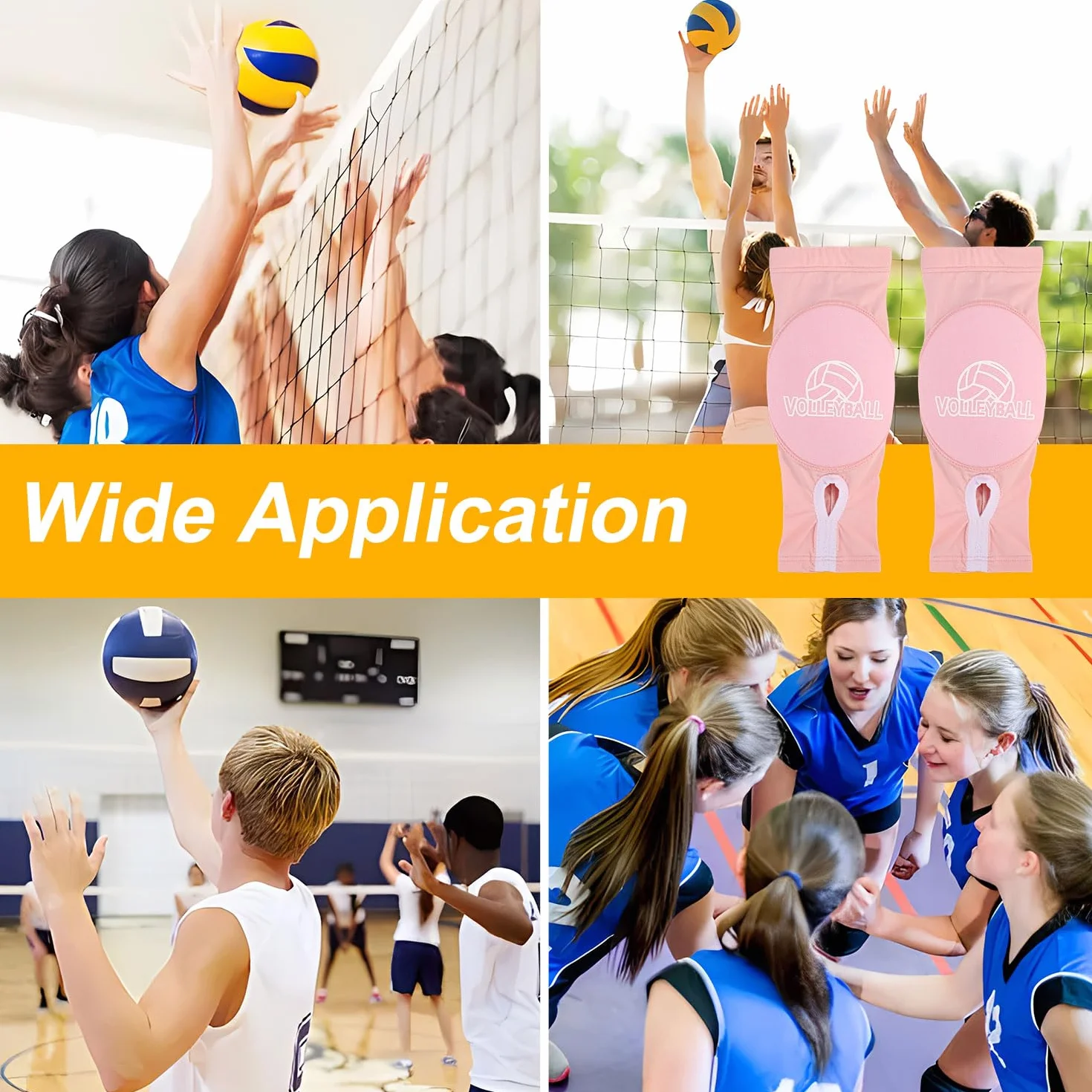 NQEUEPN Manchons de Bras de Volley-Ball, Protège-Bras de Volley-Ball Rose avec Coussinets Protection Trous pour les Pouces Gants Protection pour les Avant-Bras Volley-Ball pour Adolescents Jeunes