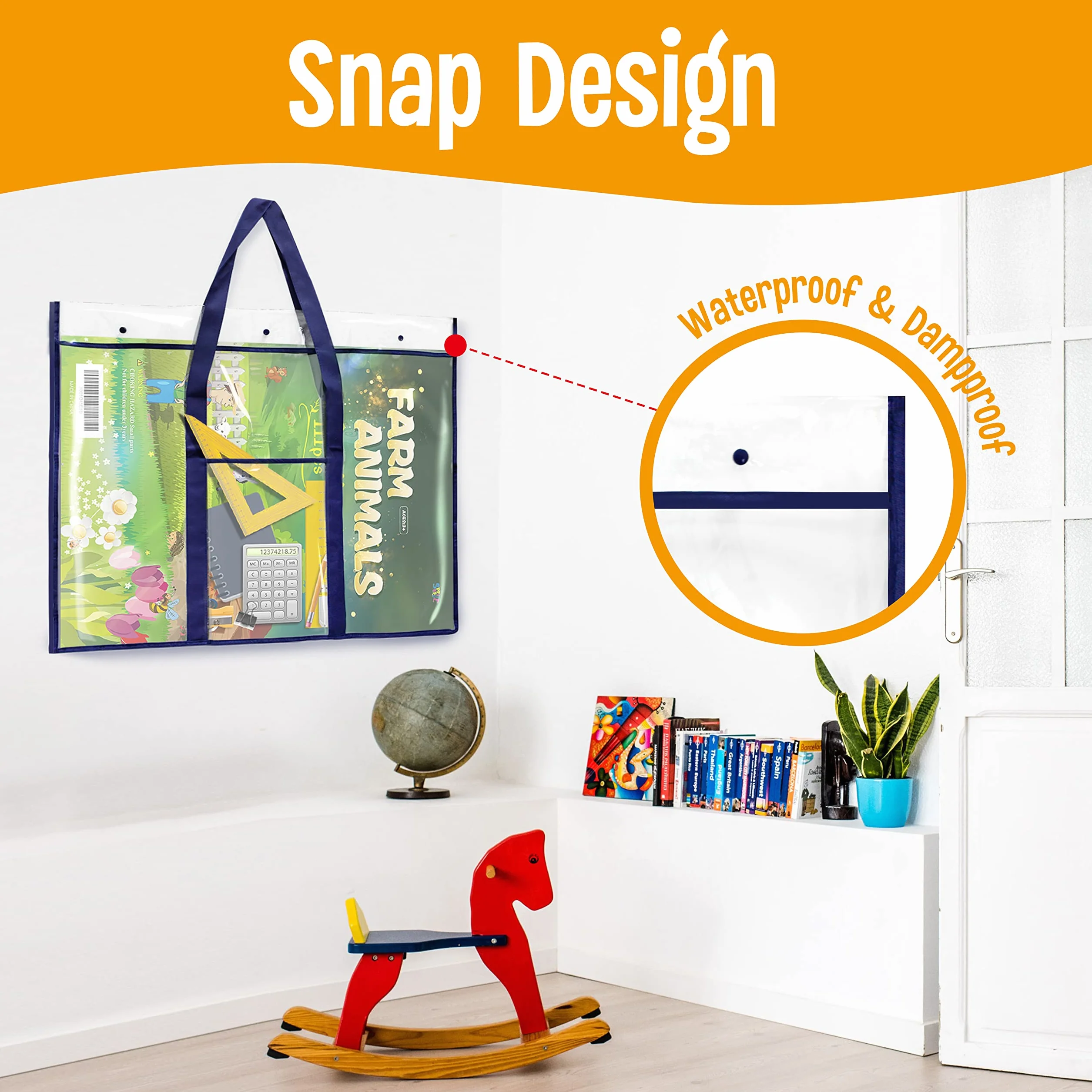 Tableau d'affichage PVC 76 x 61 cm avec pochette de rangement