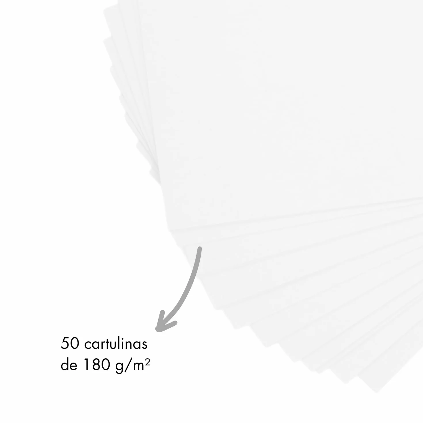 Cartolines Blanches A4 21x29,7 cm 180 g/m² 50 unités