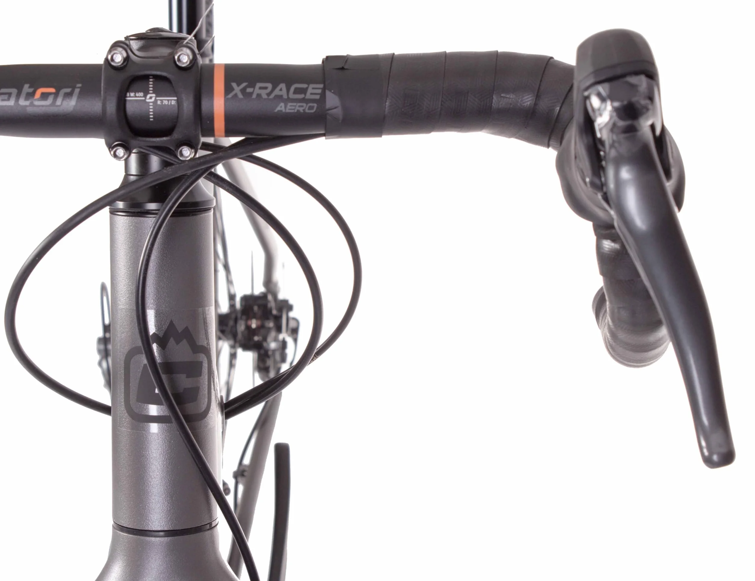 Vélo Gravel Aluminium Route Shimano Claris 2x8 Vitesses 700x40c Gris