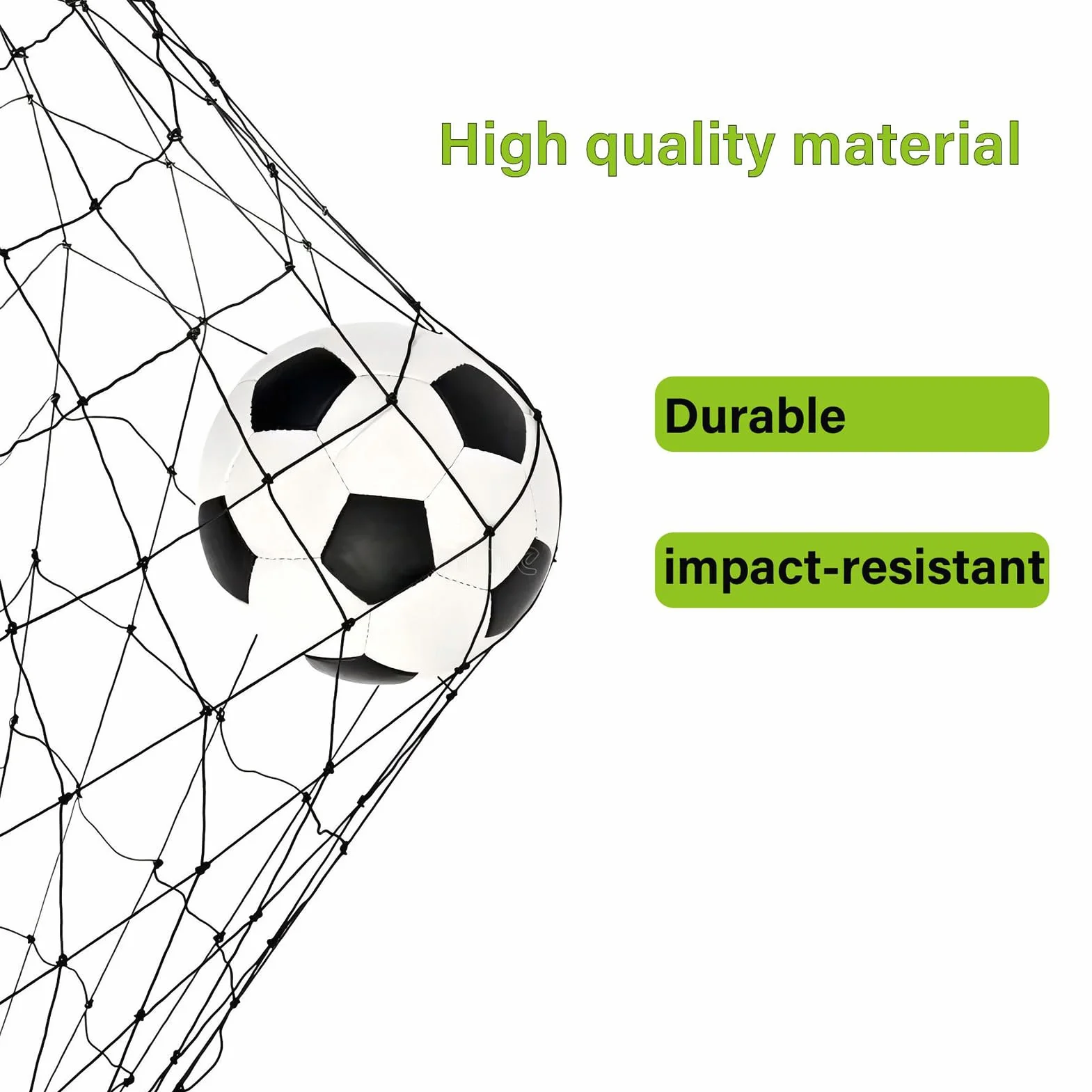 Filet pare-ballons - Filet de sécurité en nylon, barrière sportive | Grand filet multifonctionnel résistant aux intempéries et aux chocs, filet de confinement pour entraînement en extérieur, football,