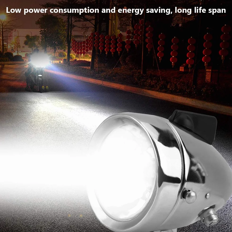 EBTOOLS Phare de Vélo et Ensemble de Feu Arrière 12V 6W Générateur de Friction Kit de Feu Arrière de Phare de Dynamo pour Vélo Motorisé Vélo électrique
