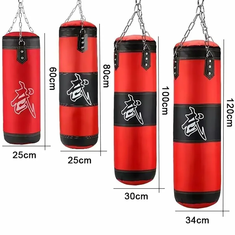Sac De Frappe,Sac De Frappe Adulte,Sac De Boxe,15PCS Suspension Boxe Punching Bag avec Gants,Bandages,chaîne,Rotation à 360°,pour Le Muay Thai et Les Combats