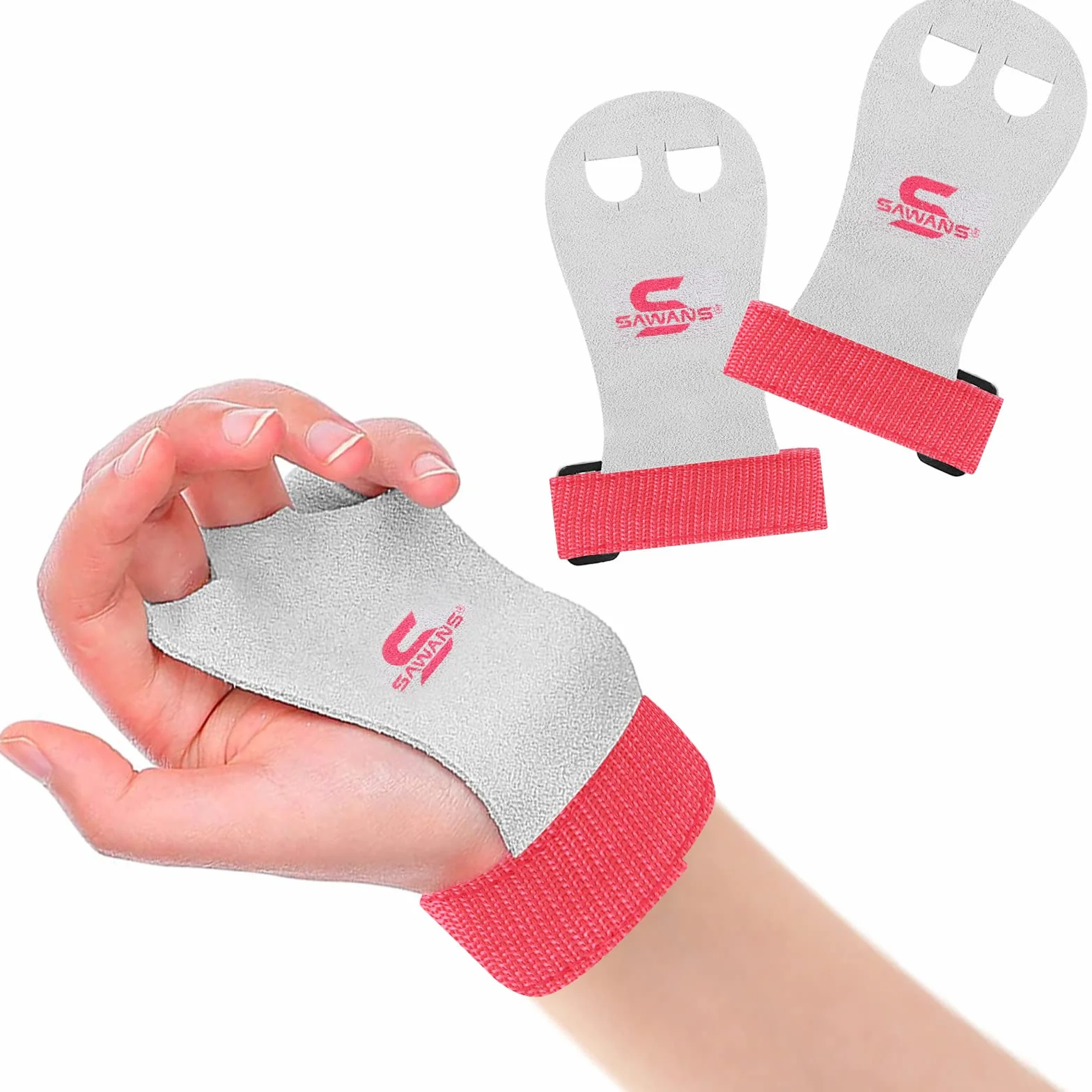 Poignées en cuir pour gymnastique traction protection paume enfants sangles poignet soutien équipement junior