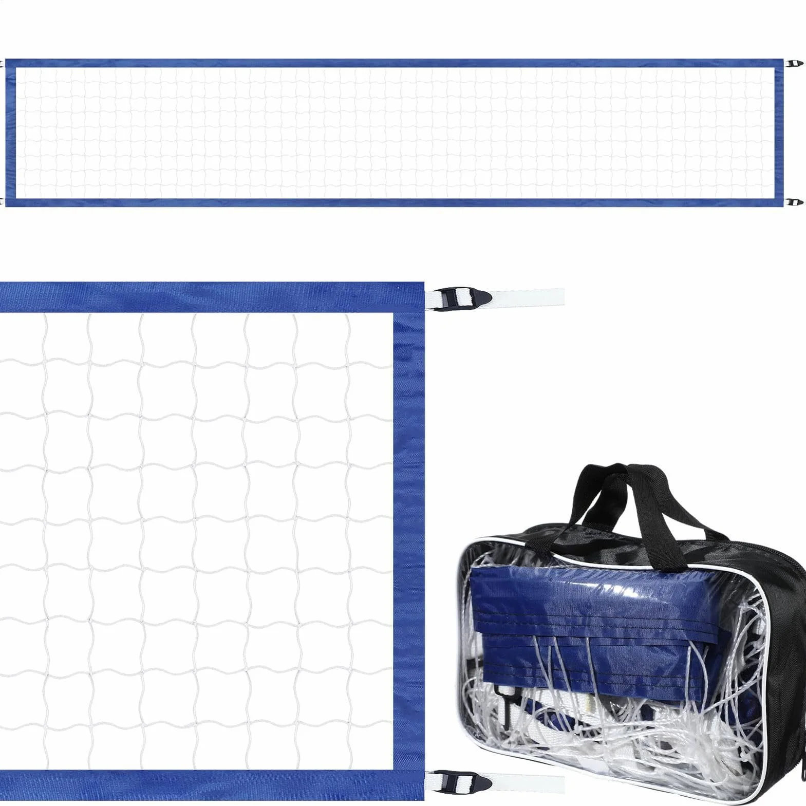 Filet de volley-ball aquatique 4 m – Séparateur de piscine portable en maille pour sports aquatiques