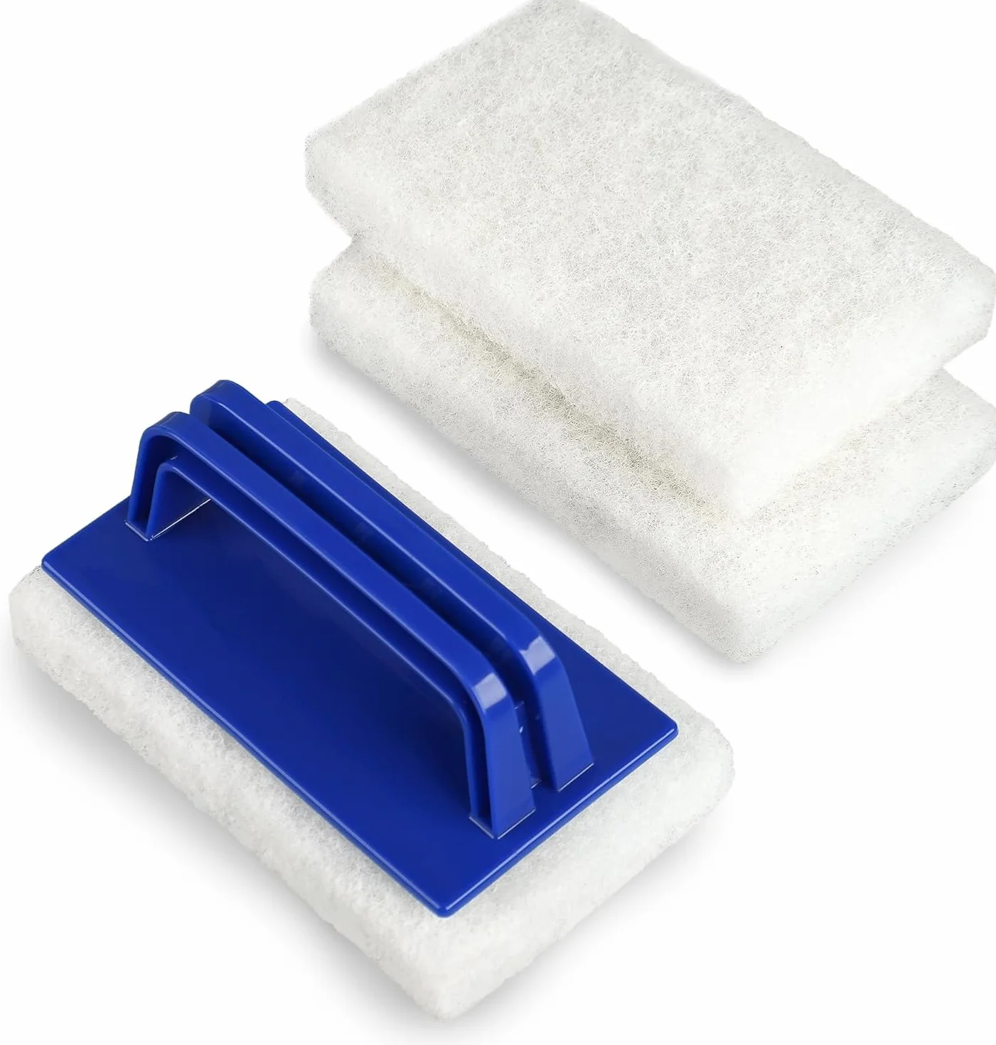 Lot de 3 brosses en éponge multifonction pour piscine avec manche