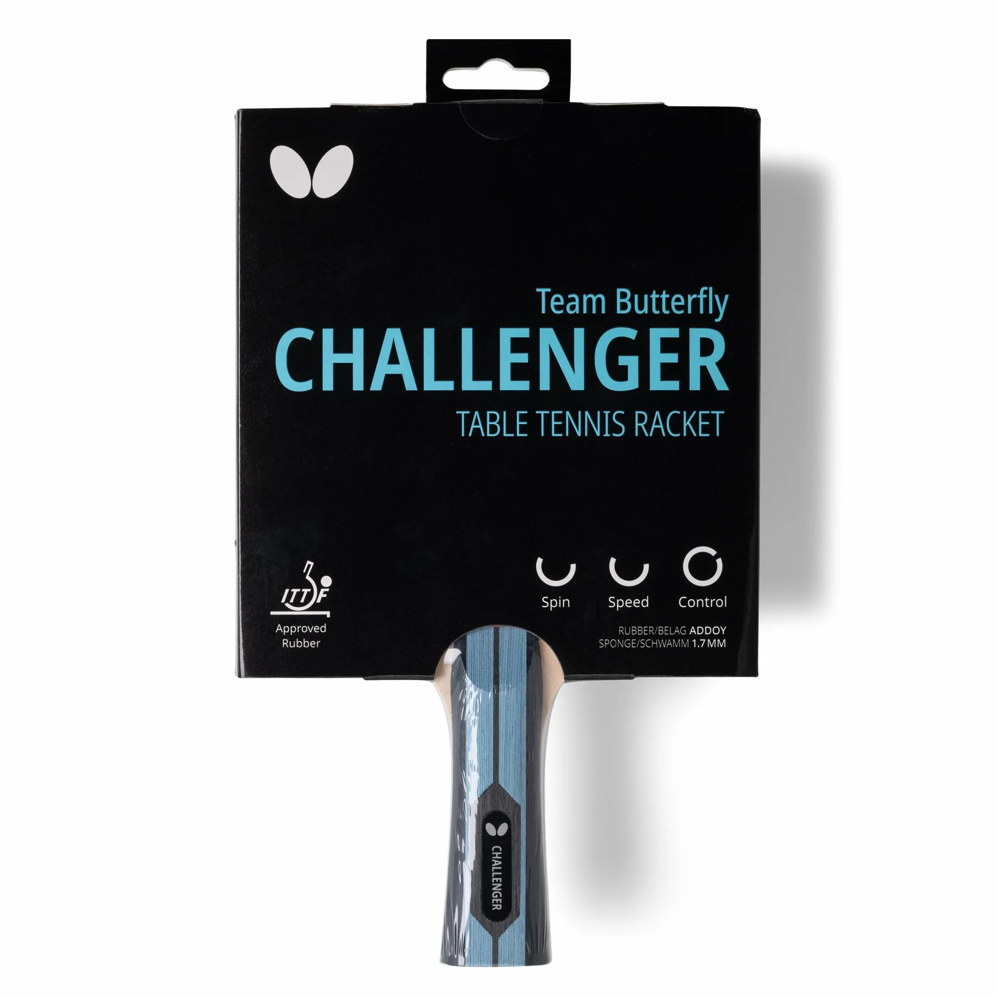 Raquette de Tennis de Table Team Butterfly | Raquette de Tennis de Table Professionnelle pour débutants et confirmés avec Homologation ITTF pour Les compétitions