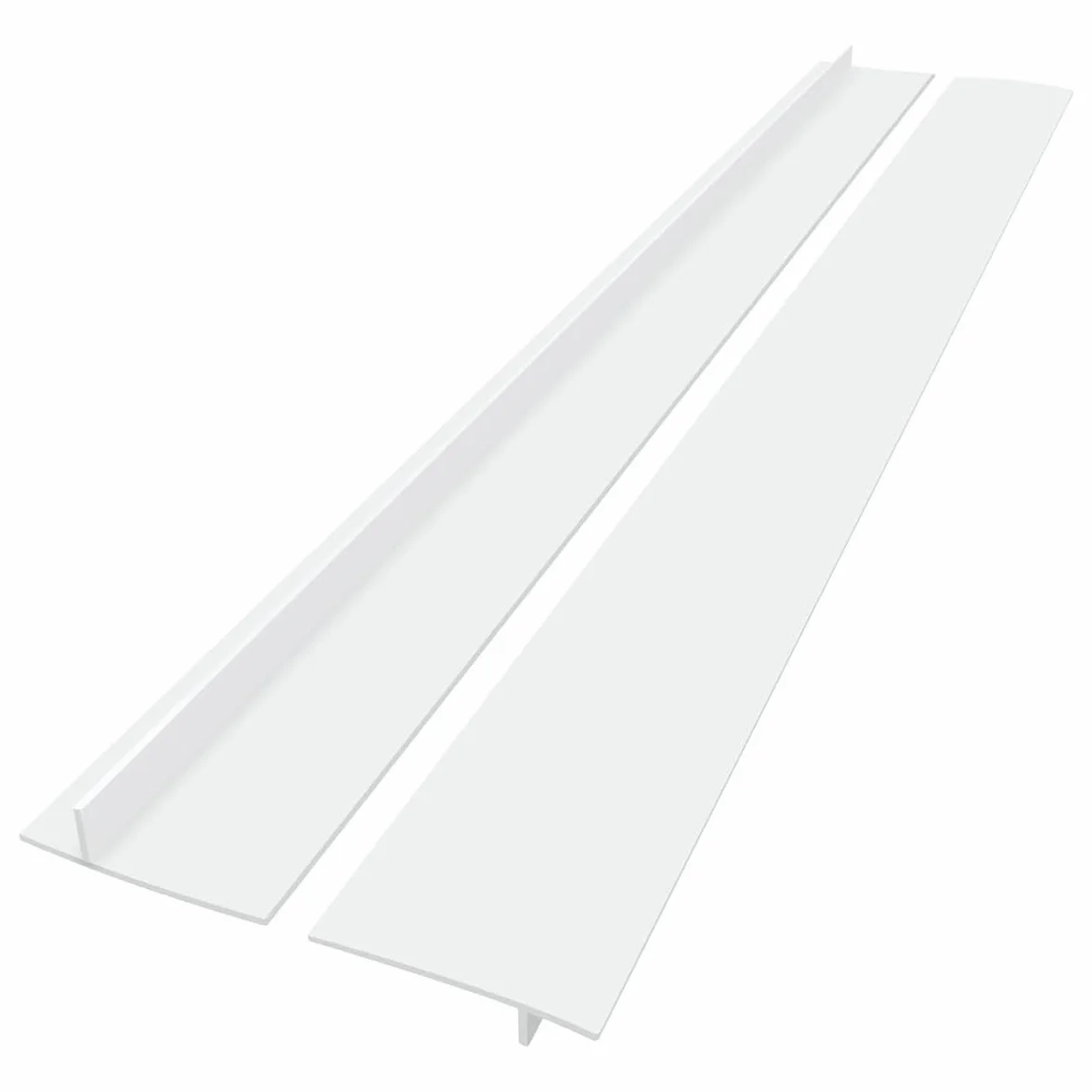 Ruvan 2 pièces Joint Silicone Gap Cover, Couvercle D'écart de Comptoir de Cuisinière en Silicone de Cuisine, Blanc 25 inches