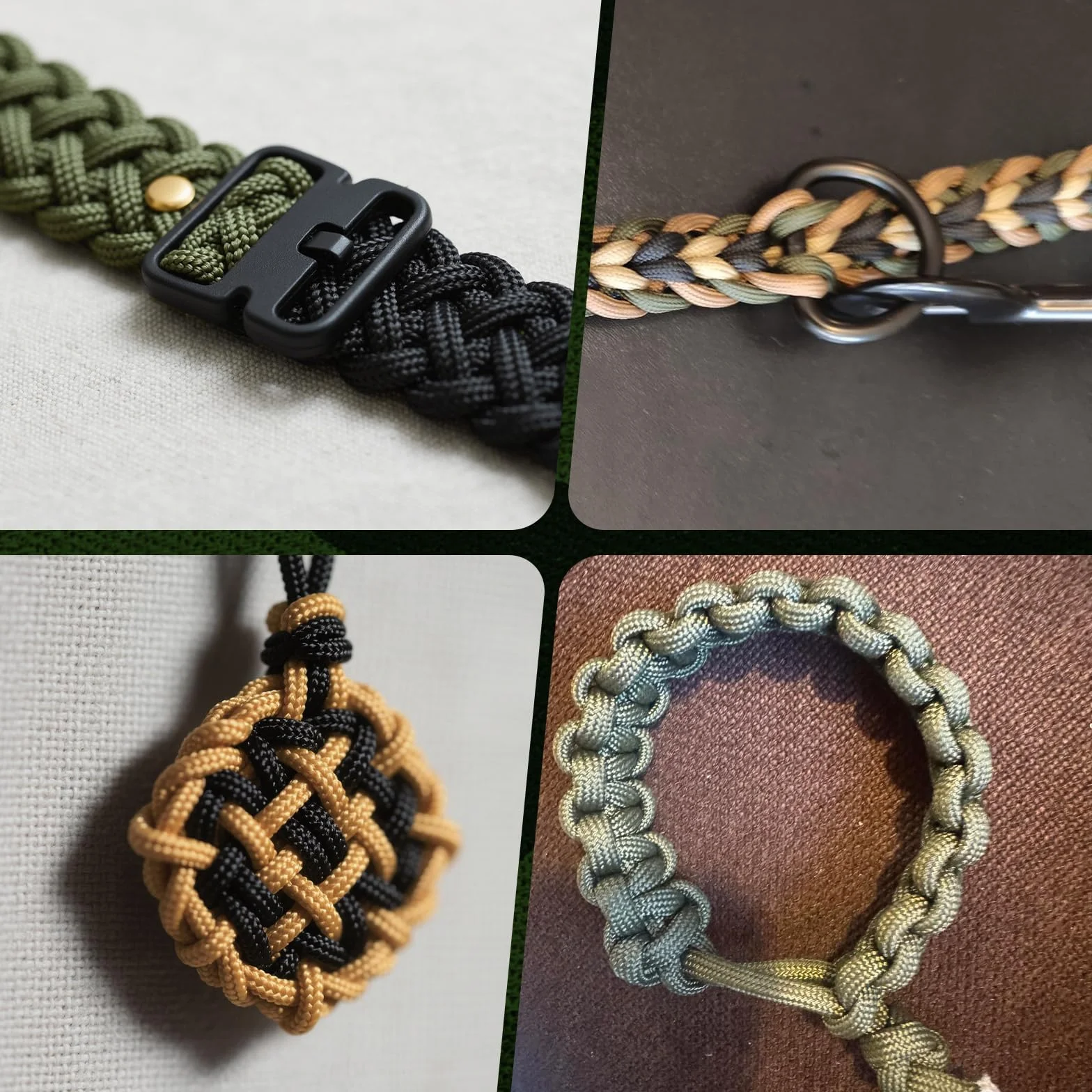 Cozary 5 Couleurs×6m/19ft Paracorde, Cordelette Kit, Paracorde 4mm, Résistante Corde 7 Brins en Nylon, 250kg Charge Maximale, pour Survie en Plein Air, Camping, DIY Bracelet, Longueur Totale 98ft