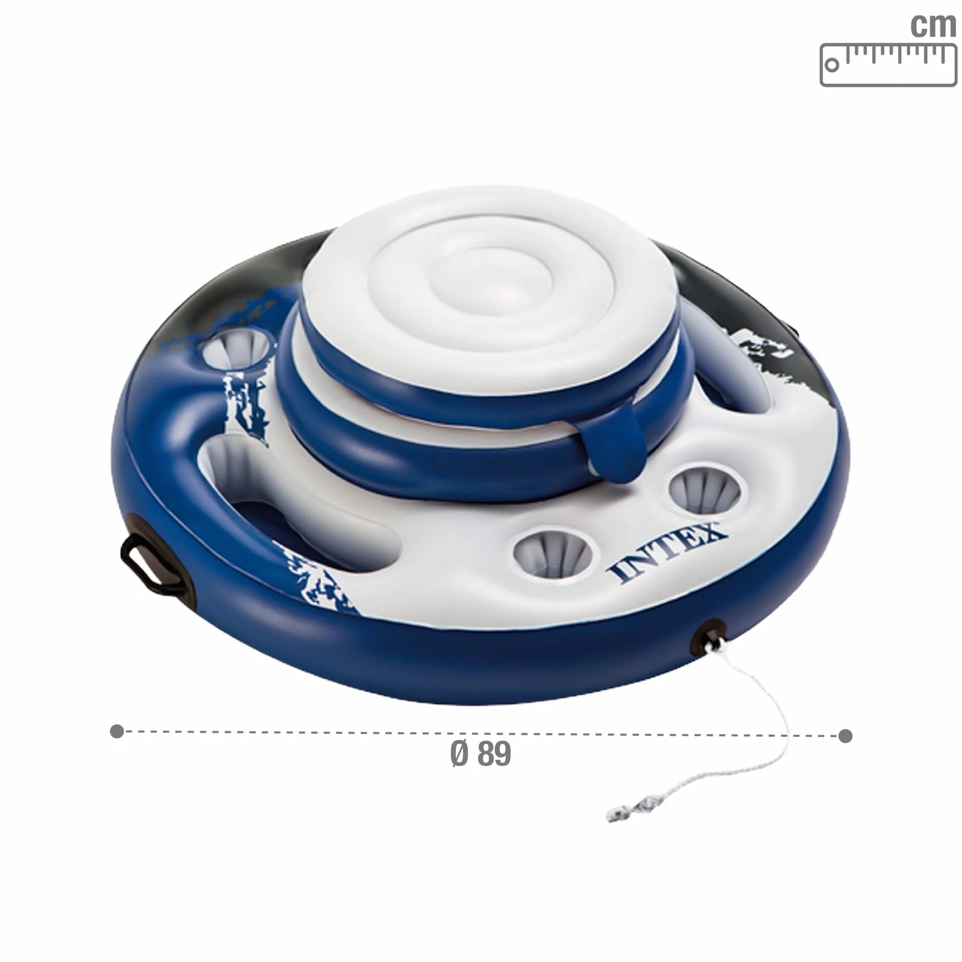 Intex Glacière Gonflable Ronde River Run 56822NP Blanc
