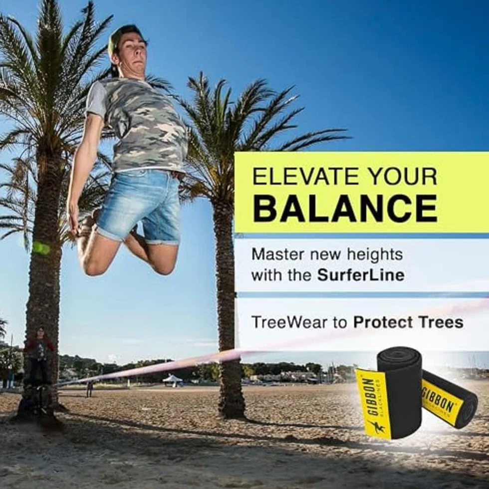 Gibbon Slacklines Surfer Line Kit de Slackline Violet M
