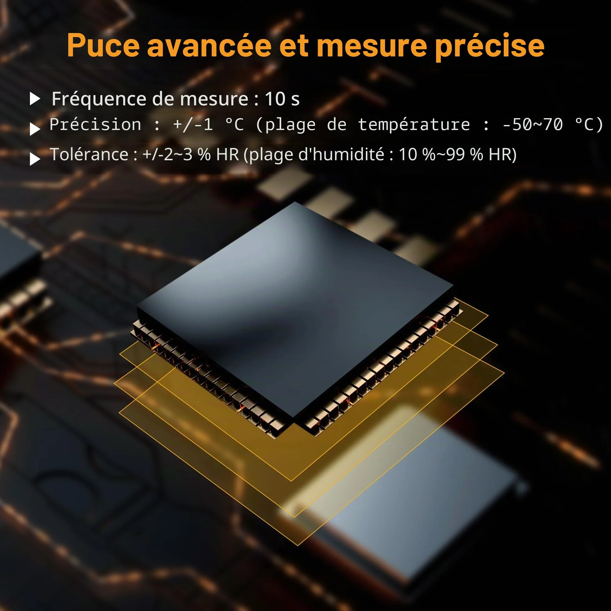 ThermoPro TP53 Thermomètre Intérieur Hygromètre avec Rétroéclairage Grand Écran