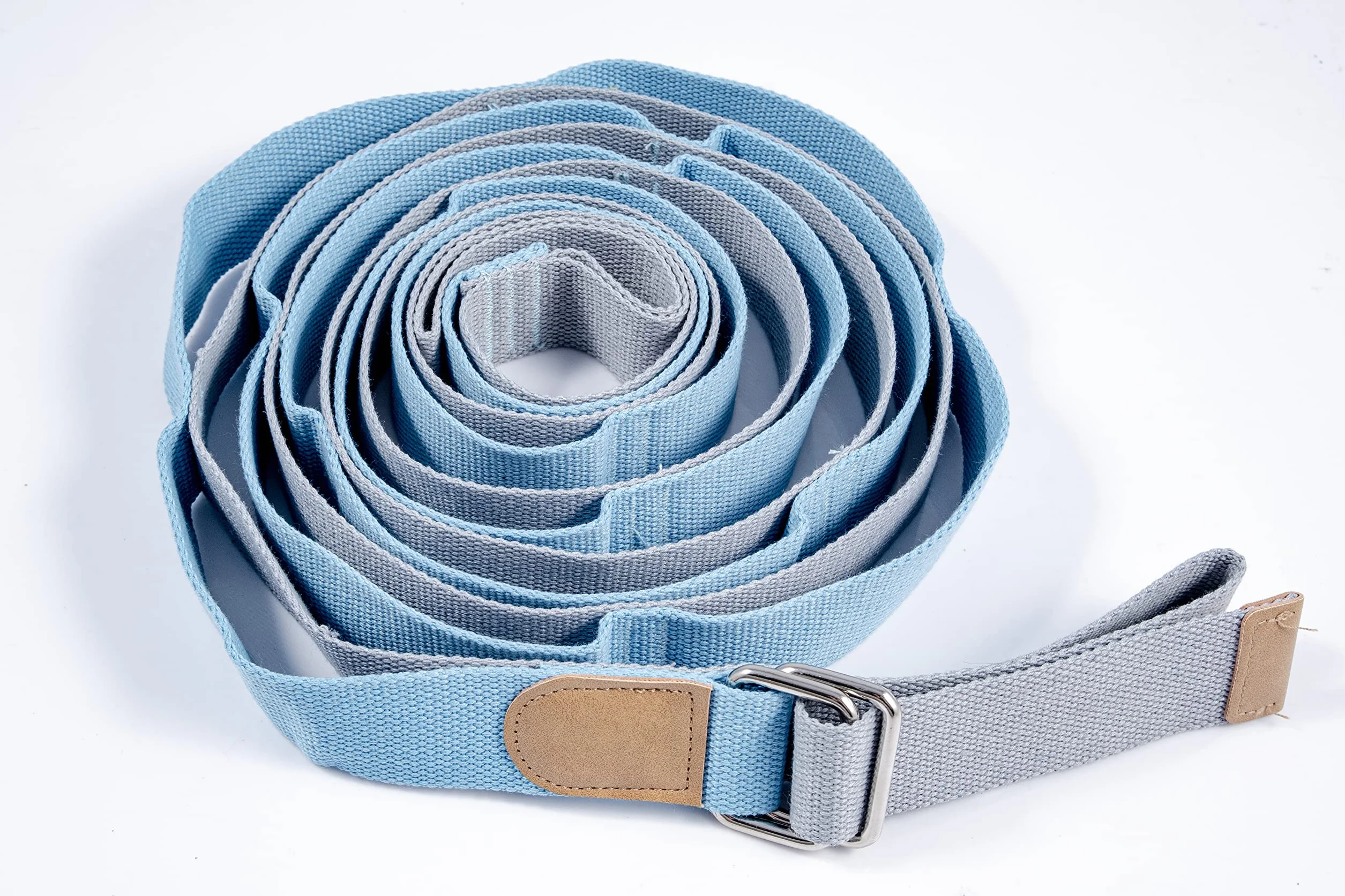 Sangle de Yoga 300 cm avec Crochet de Porte, Ceinture de Stretching pour Étirement des Jambes, Yoga, Ballet, Pilates et Arts Martiaux – Sangle d’Entraînement avec Boucles Ajustables