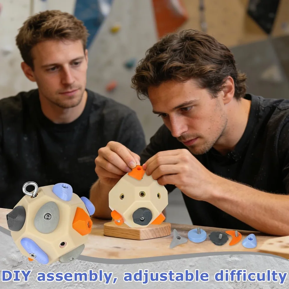 Balle d'escalade, Outil D'Entraînement des Doigts pour Grimpeurs, Outil Boulder Portable, DIY Grimpeur Idéal Cadeau Grimpeurs