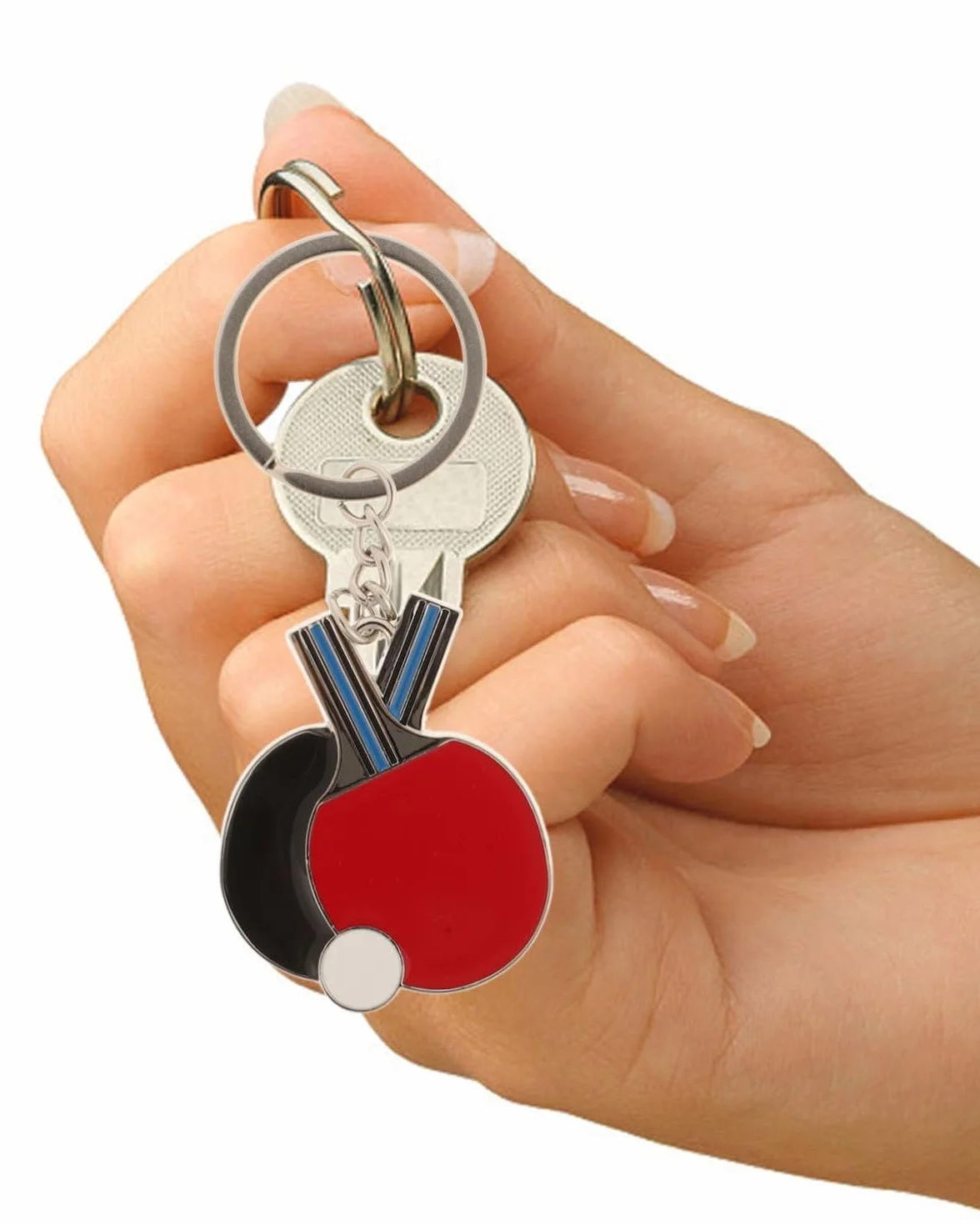 1 porte-clés tennis de table, porte-clés sport, pendentif de clé, amoureux du tennis de table, pour les amis, la famille, les amoureux, pour les clés, les sacs à dos