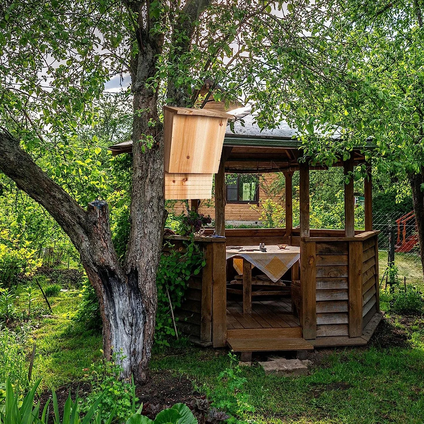 Nichoirs muraux en bois massif pour chauve-souris de jardin