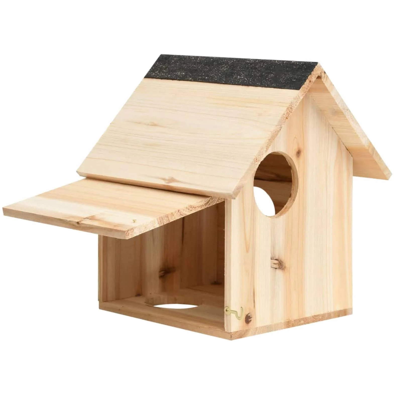 Tidyard Maison pour écureuils Nichoirs Bois de Sapin Massif 26x25x29 cm