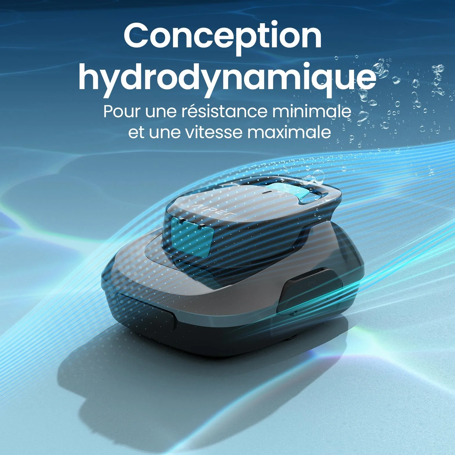 AIPER Scuba SE Robot Piscine sans Fil, Autonomie 90 Min, Nettoyage Auto-Stationnement