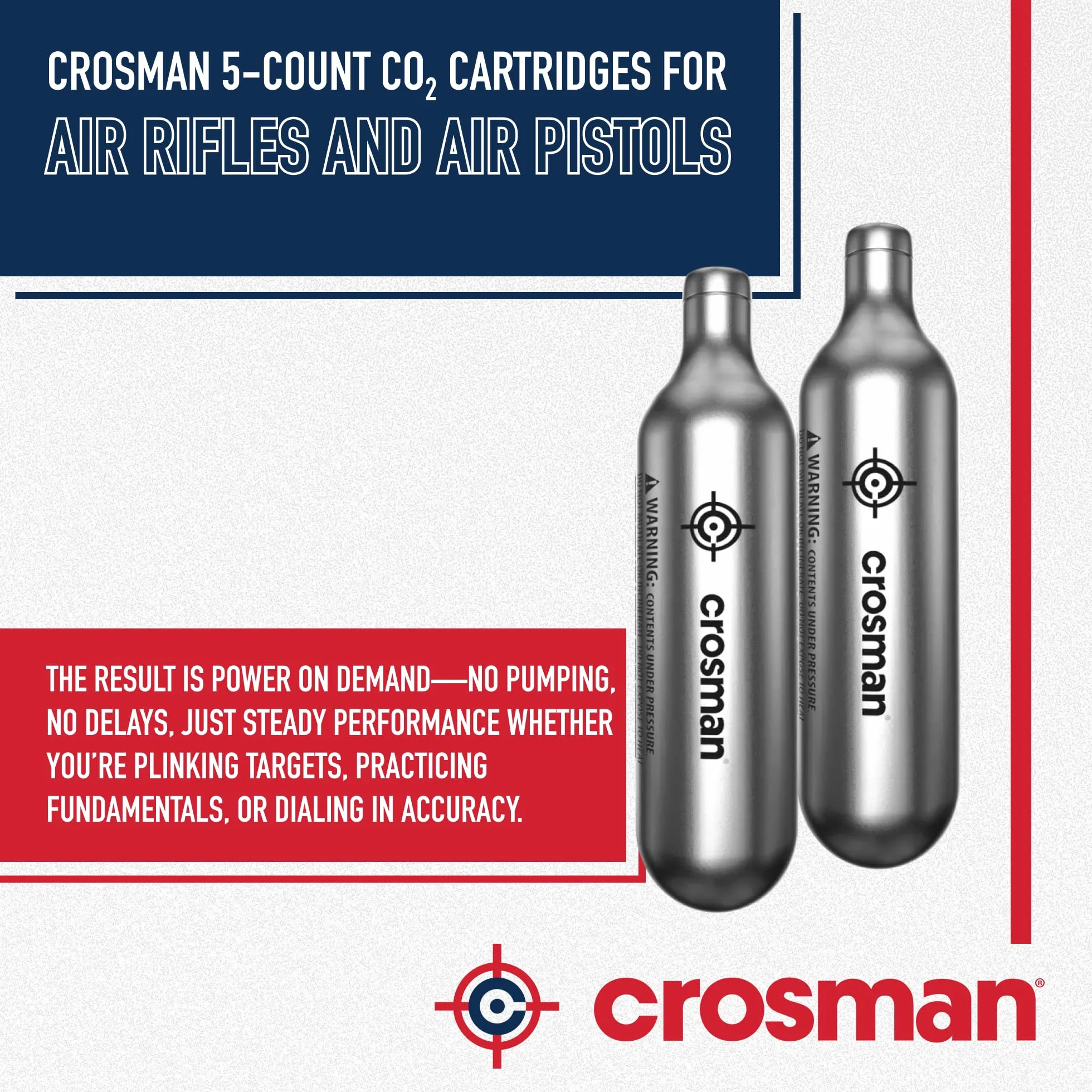 Crosman 5 Nombre 12g Powerlet Cartouches de CO2