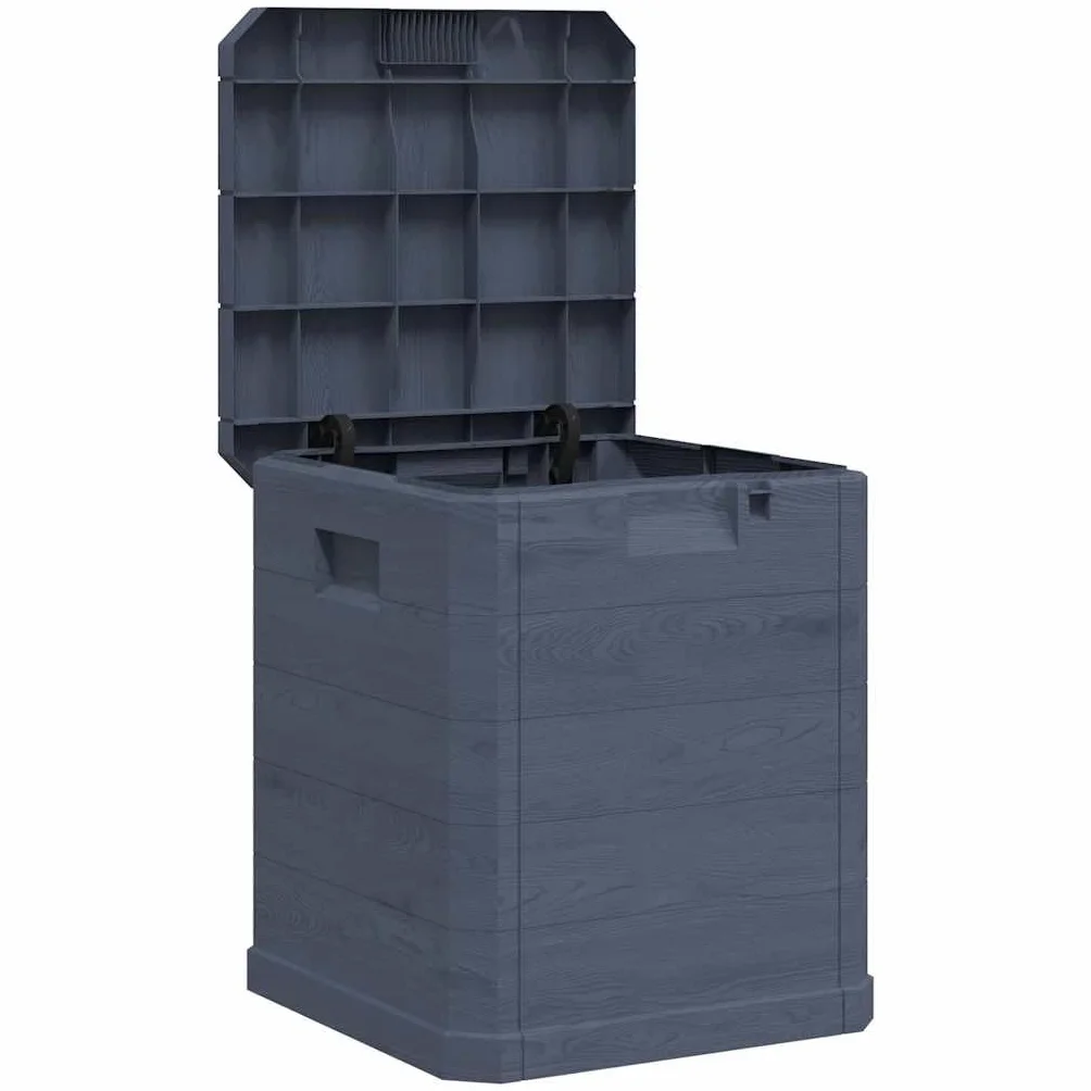vidaXL Boîte de Rangement Jardin Coffre Stockage Extérieur Anthracite