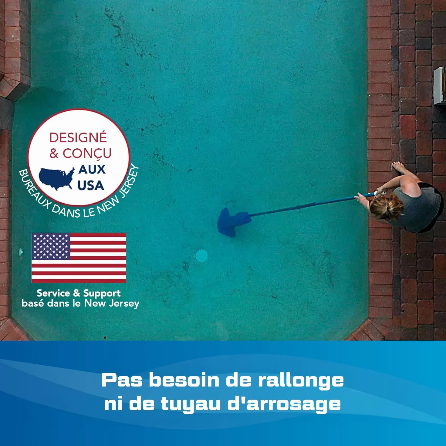 Water Tech Pool Blaster Max Li CG Aspirateur de piscine moteur P30
