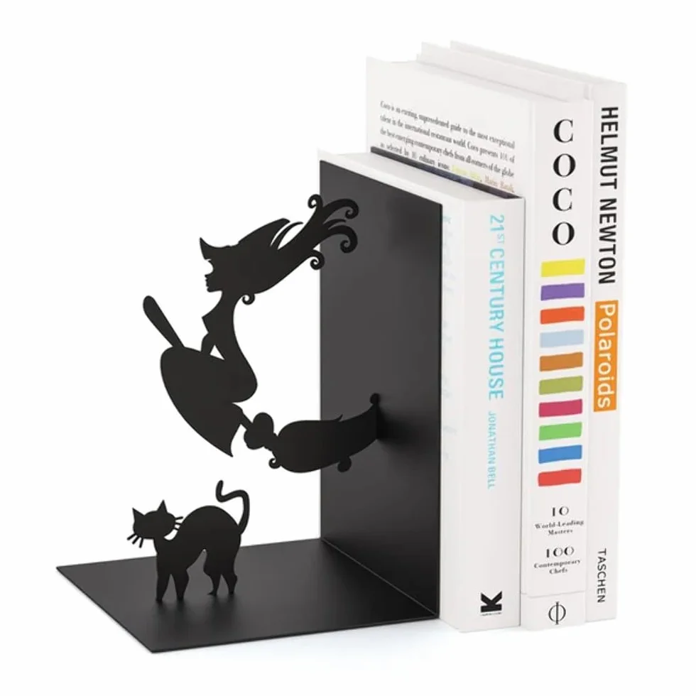 Balvi Serre-Livres Magic Couleur Noir Métal 17 cm