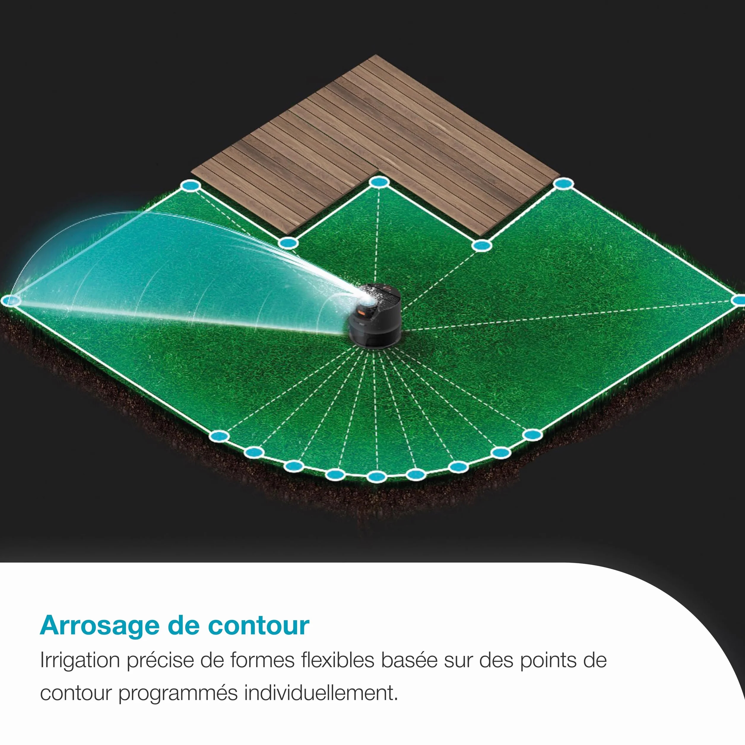 Gardena Système d'arrosage AquaPrecis solaire Bluetooth 320 m² 16000-20