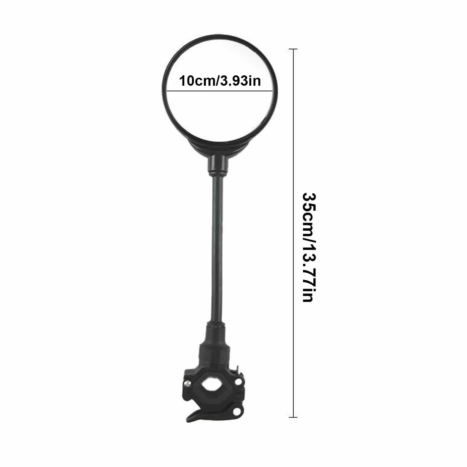 Rétroviseur de Poussette Miroir de Sécurité Convexe pour Tout-petits Jogging