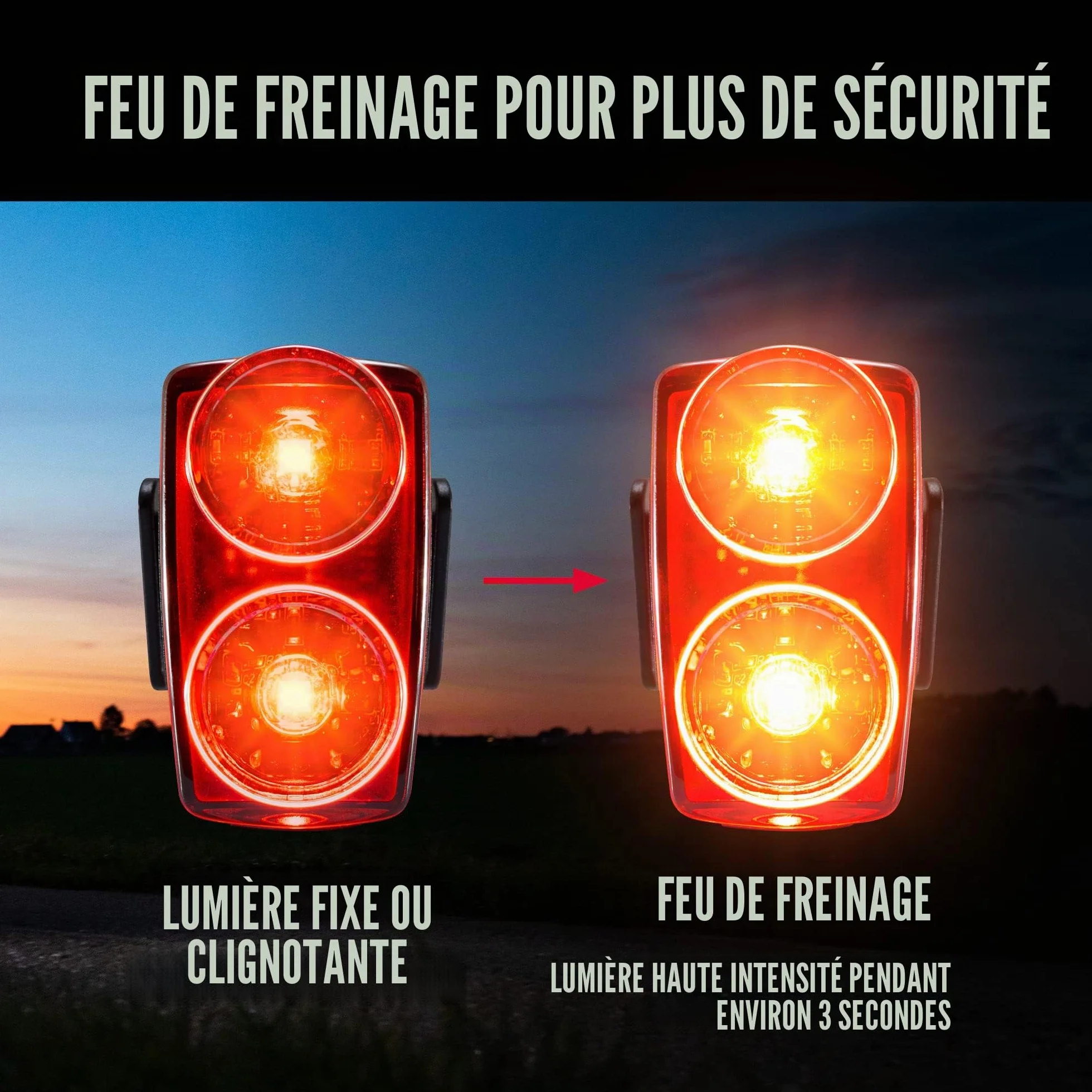 SIGMA Buster 800 / RL 150 | Kit d'éclairage vélo | Avant avec 5 Modes d'éclairage | Arrière avec Fonction feu Stop | Lampe vélo à LED puissante avec Une visibilité de 170m jusqu'à 30 Heures