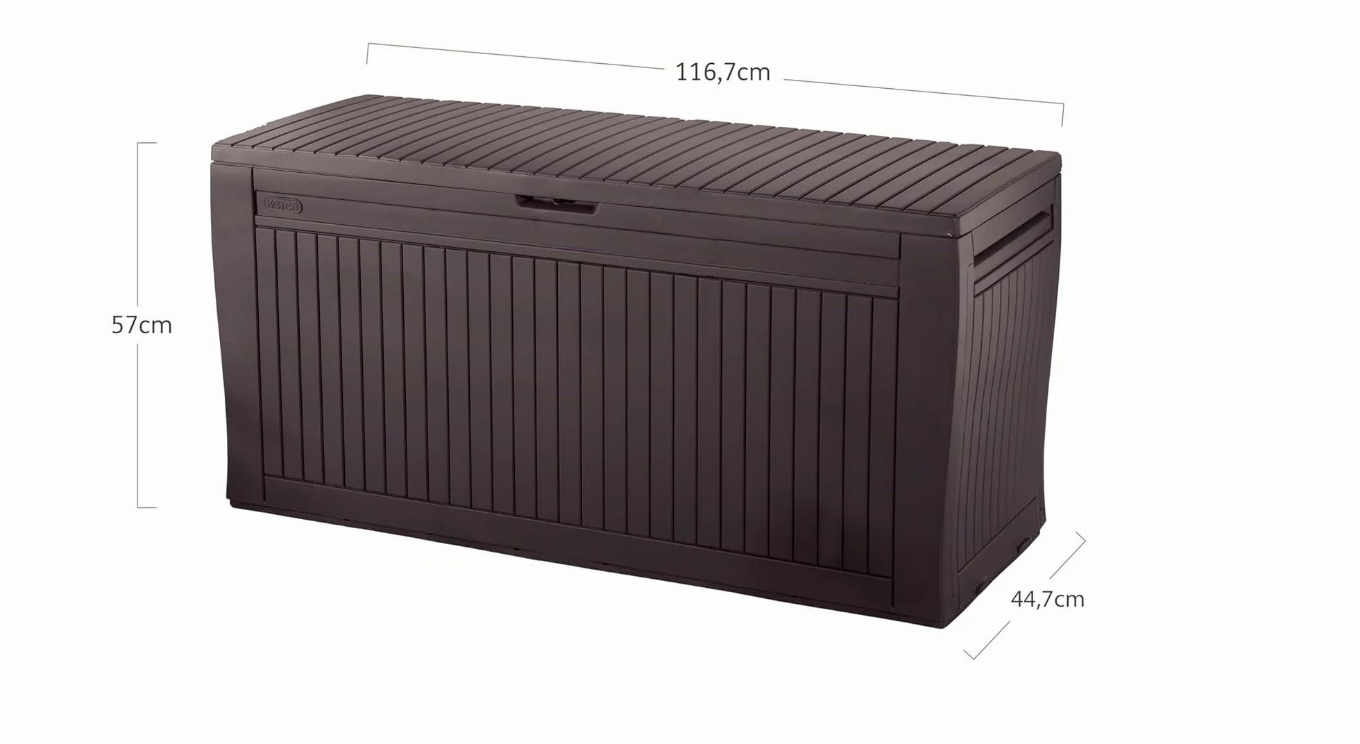 Keter Coffre Comfy Marron 116,7 x 44,7 x 57 cm
