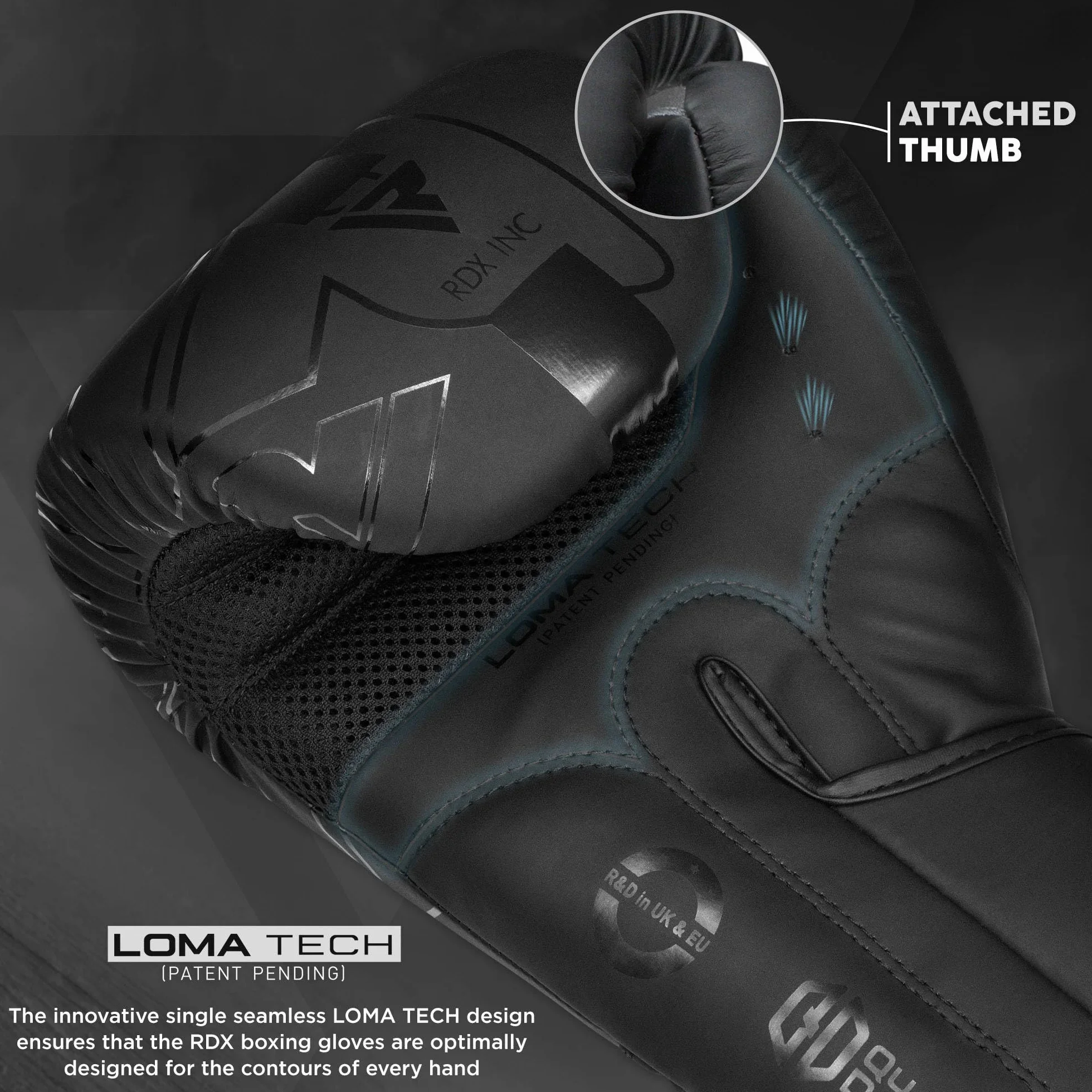 RDX Gants de Boxe Muay Thai d'entrainement, Maya Hide Cuir, Kara Pro Sparring Kickboxing MMA Boxing Gloves, Gants pour Sac de Frappe Pattes d'ours Training, Homme Femme Adulte 8 10 12 14 16 18oz