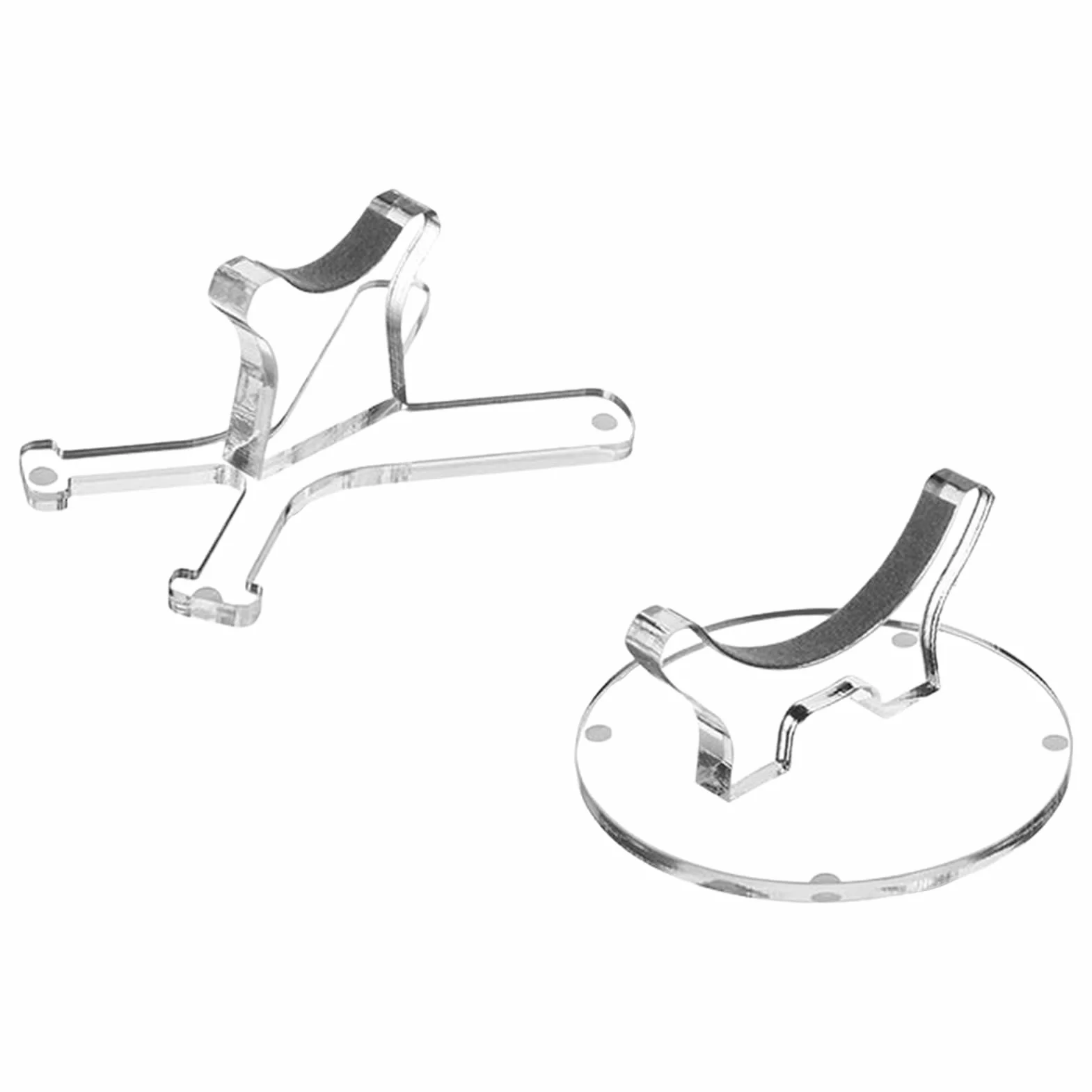 Présentoir pour batte de baseball, 2 supports de batte de baseball, support de rangement en acrylique, 8,8 x 8,8 x 4,5 cm, convient aux bâtons de softball de 20,3 cm, support d'équipement de sport