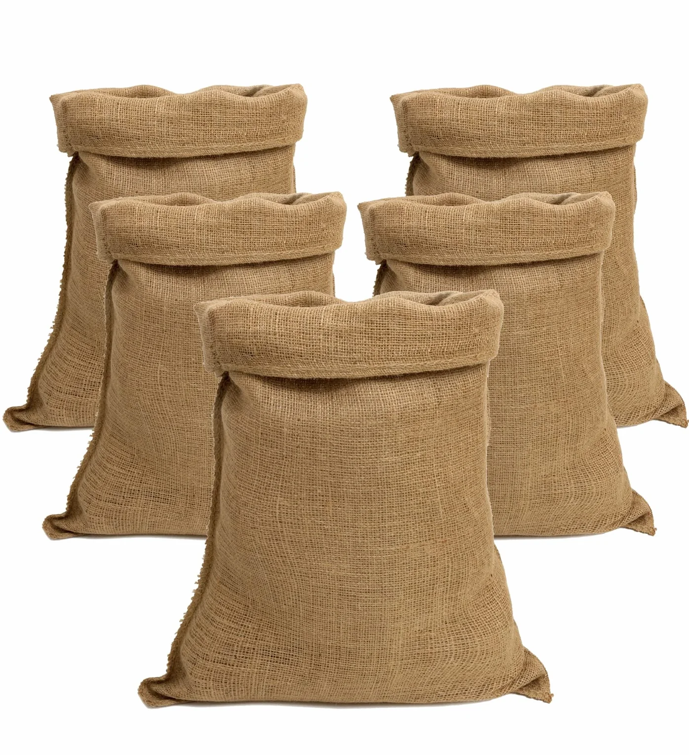 Sacs en toile de Jute IPEA 80 x 50 cm 5 unités Naturelle pour Bricolage Décoration Jardin