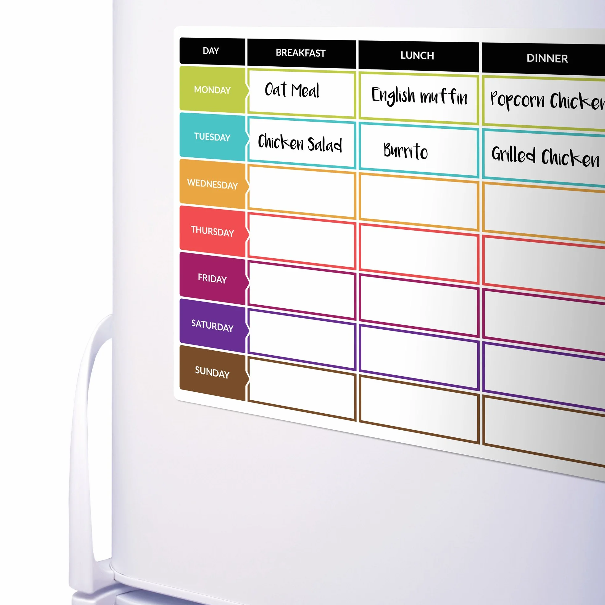 CKB Ltd Tableau Frigo Magnétique A3 Planificateur Repas Sain pour Cuisine