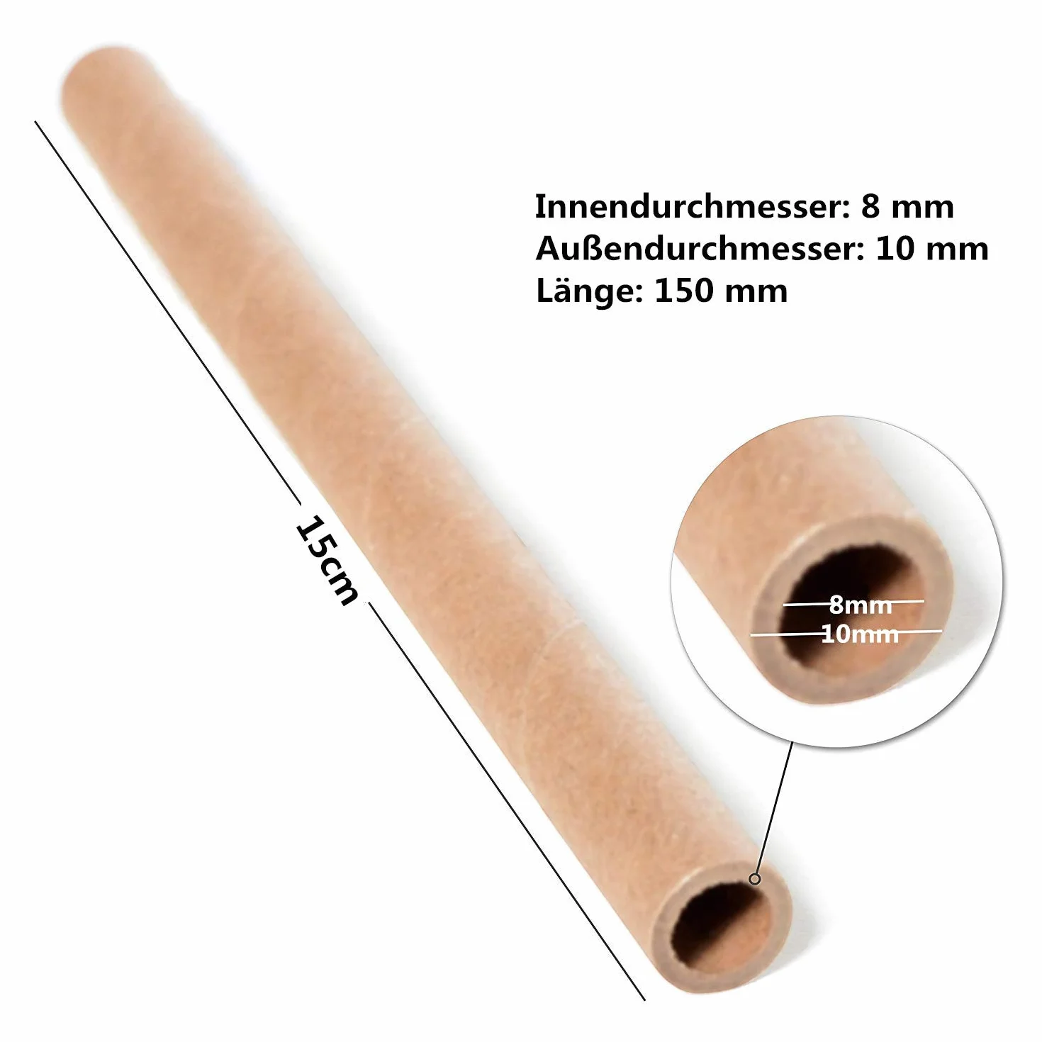 Lot de 100 hôtel à insectes - Remplissage tubes carton - Bricolage - Pour abeilles