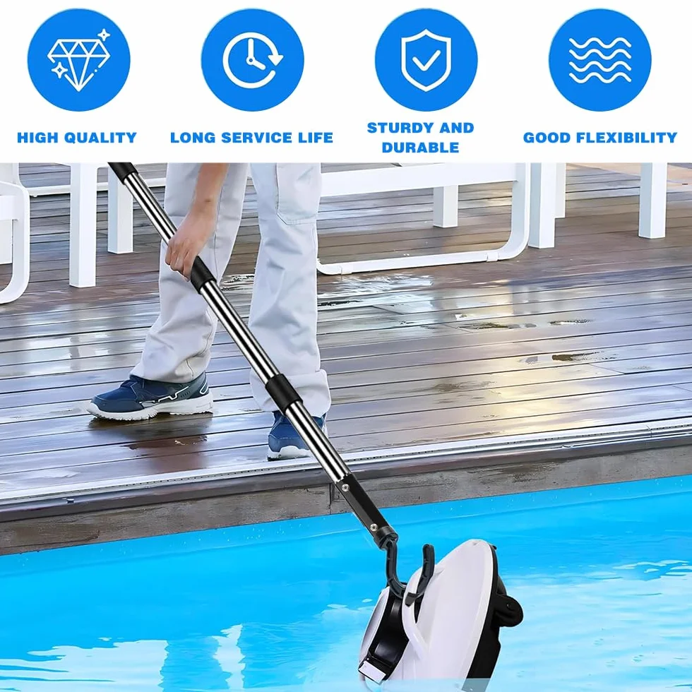 TUIBEIDAMAI Crochet Robot Piscine 185 cm Accessoire Aspirateur