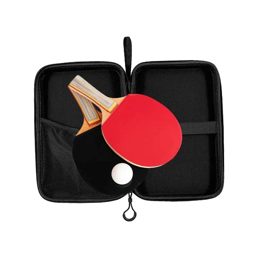ZYWUOY Sac de Ping-Pong, Housse pour Raquette de Tennis de Table, Matériau EVA avec Pochette pour Balles
