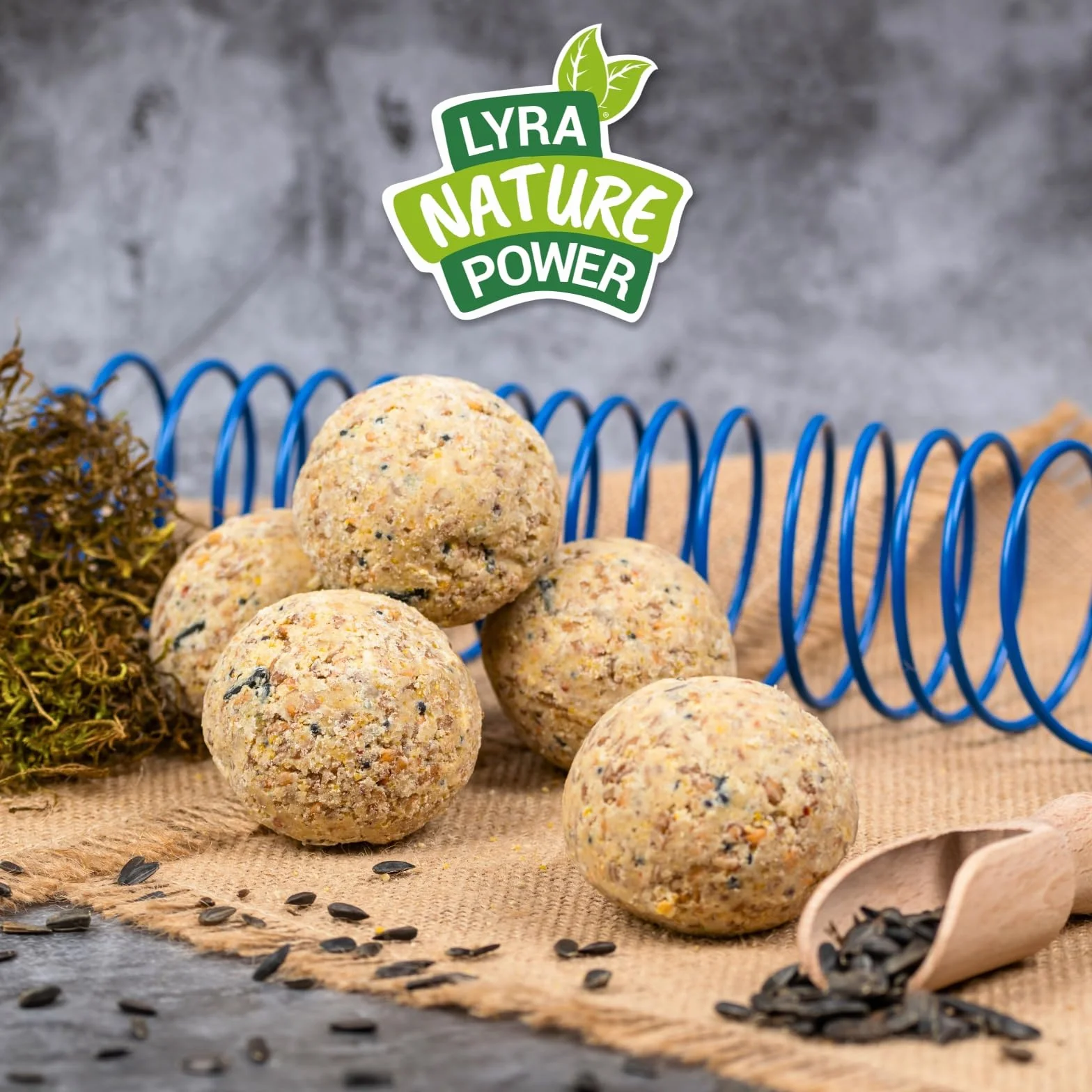 Lyra Pet® Boulettes de mésanges sans Filet 200 x 90 g Nourriture pour Oiseaux Riche en minéraux Gras & Nutritif