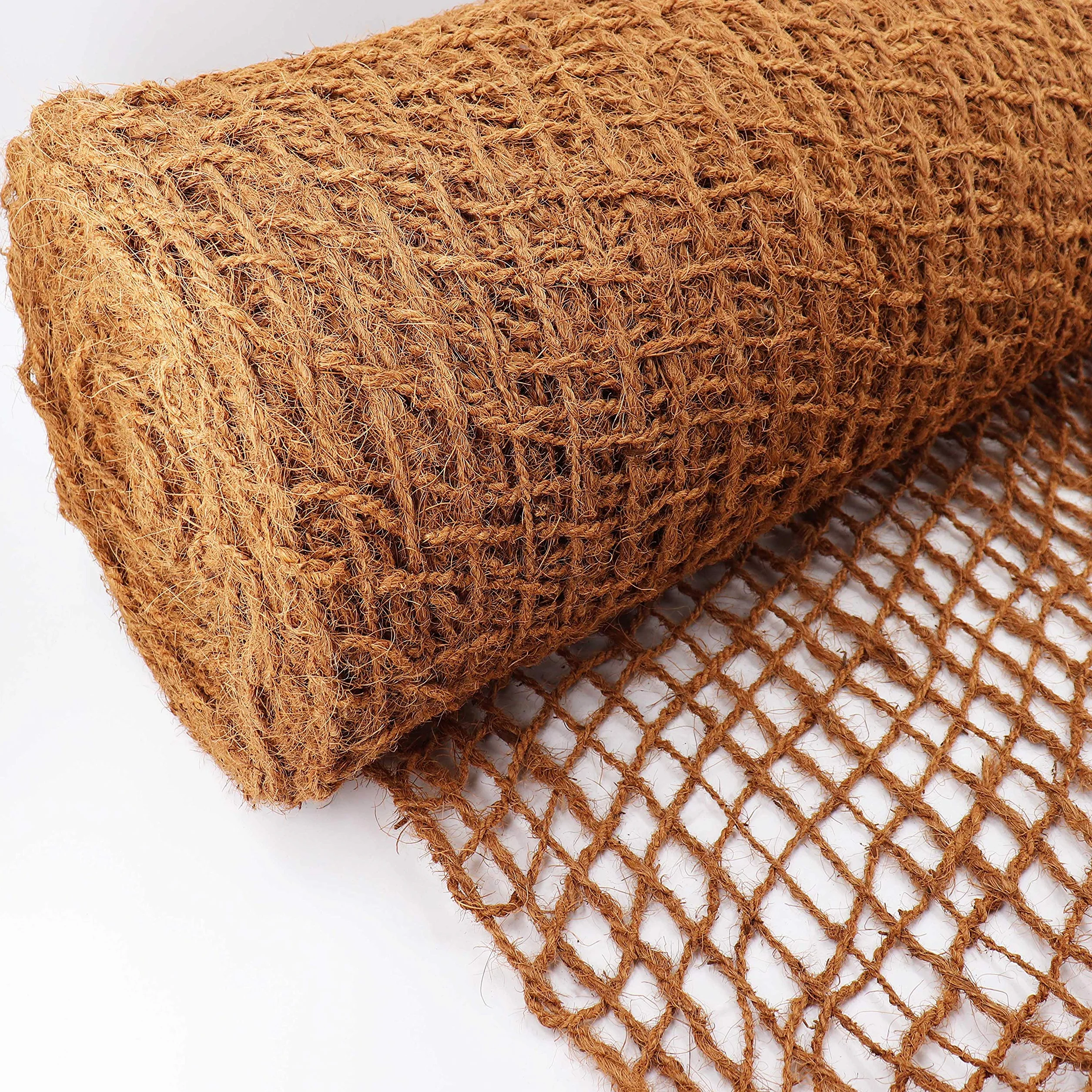 Natte en fibre de coco anti-érosion 10m x 1m 450g pour bassin de jardin