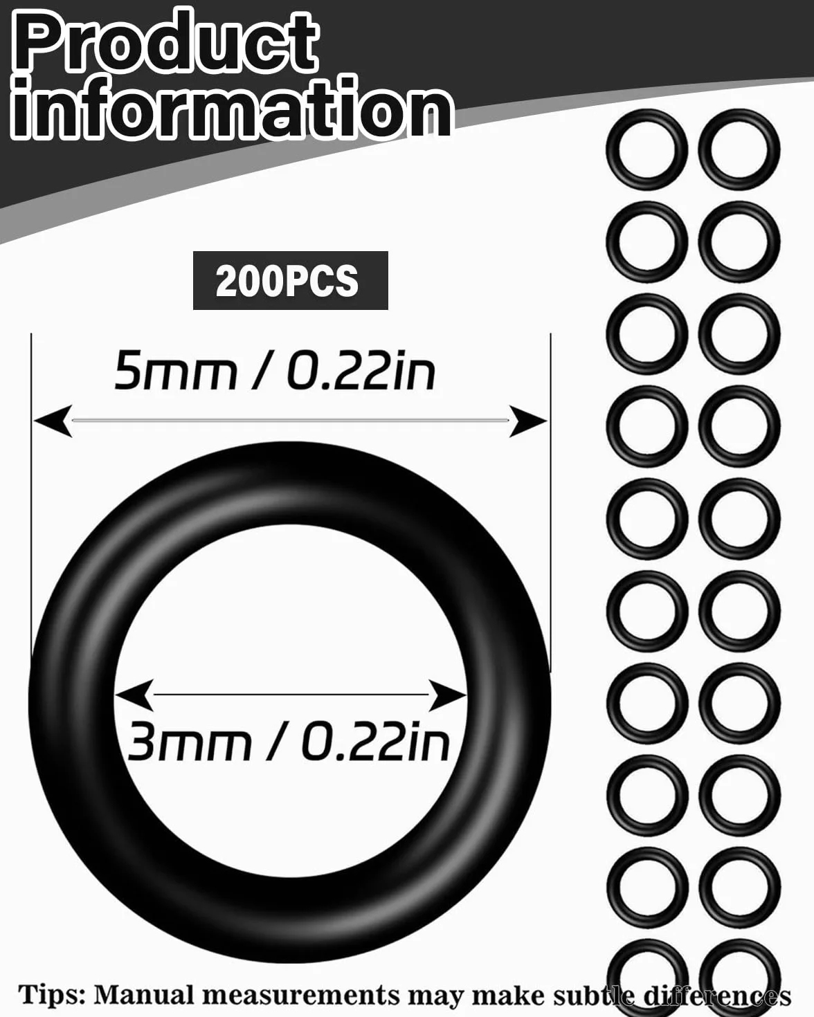 200 pièces Anneaux en caoutchouc noirs joints toriques pour filetages 2BA accessoires fléchettes
