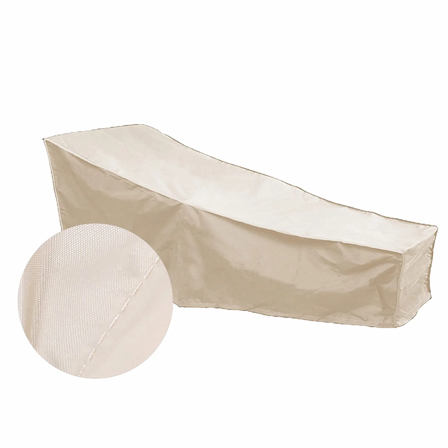 Housse de Chaise Longue de Patio Imperméable 82 L x 30 L x 16 H Pouces Beige