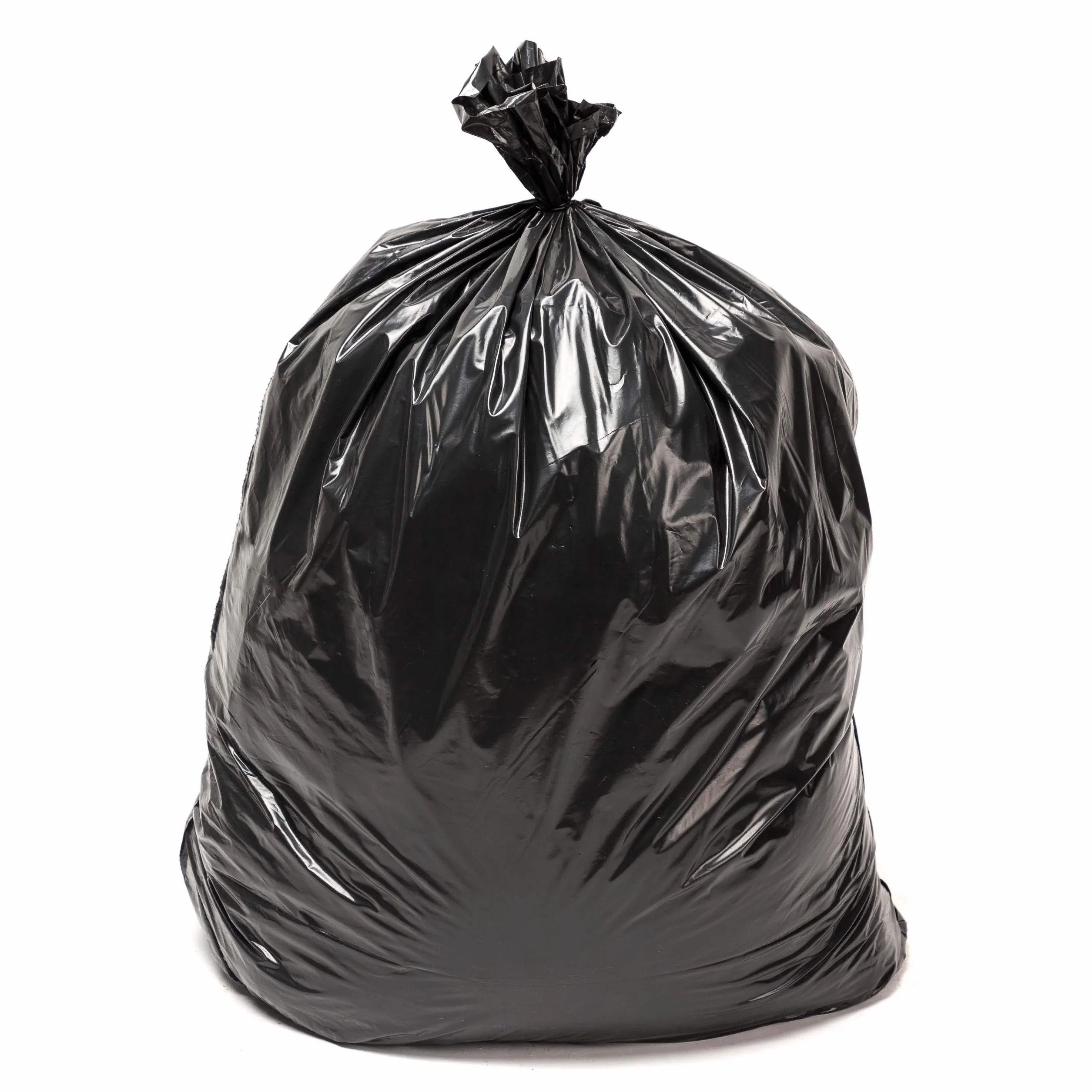 Sacs Poubelle Noirs Professionnels Haute Résistance 150L 75 µm 10 Sacs PEBD Recyclé