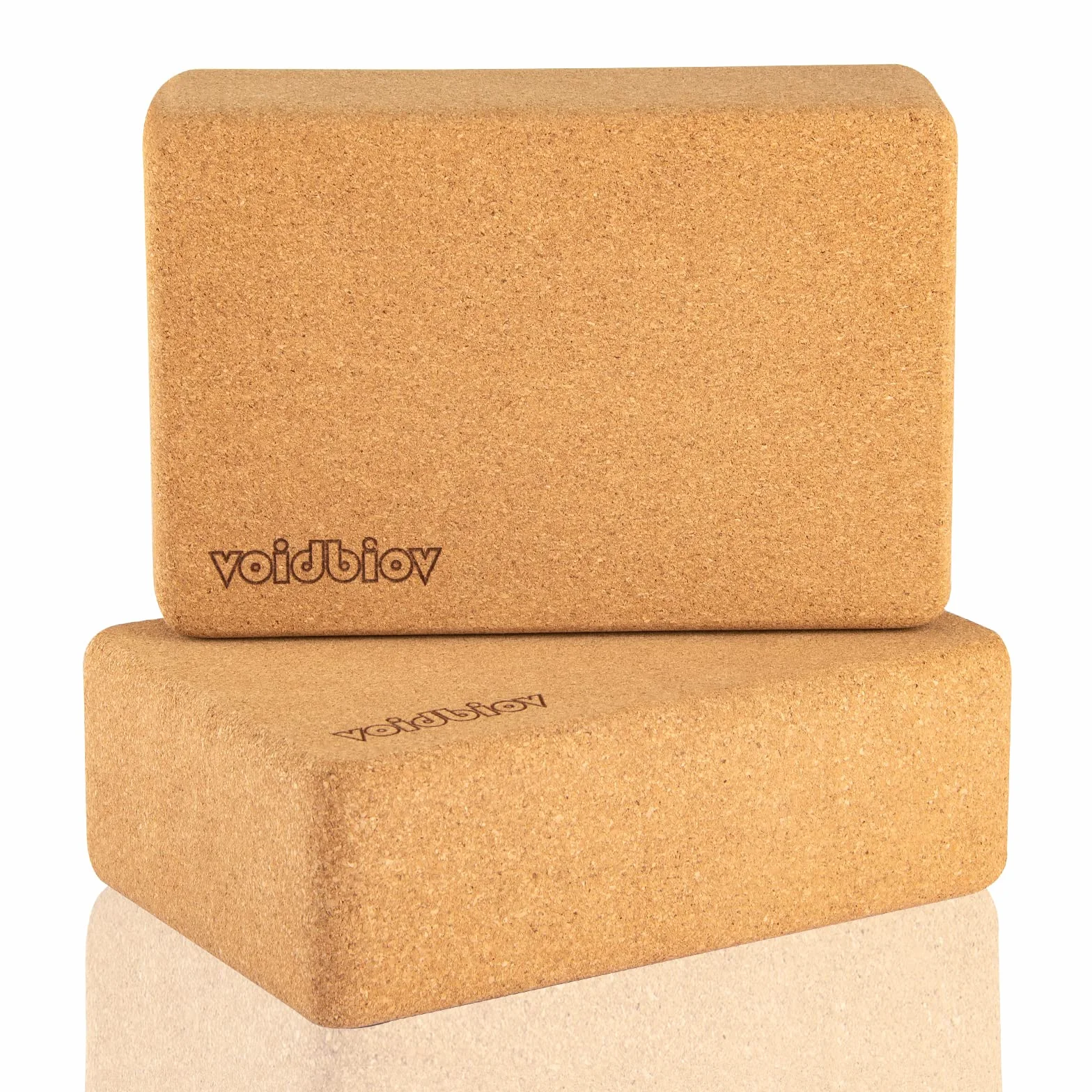 Bloc De Yoga en Liège(23 x 15 x 8 cm), Briques Professionnelles pour Le Yoga, Pilates, Fitness, Exercices