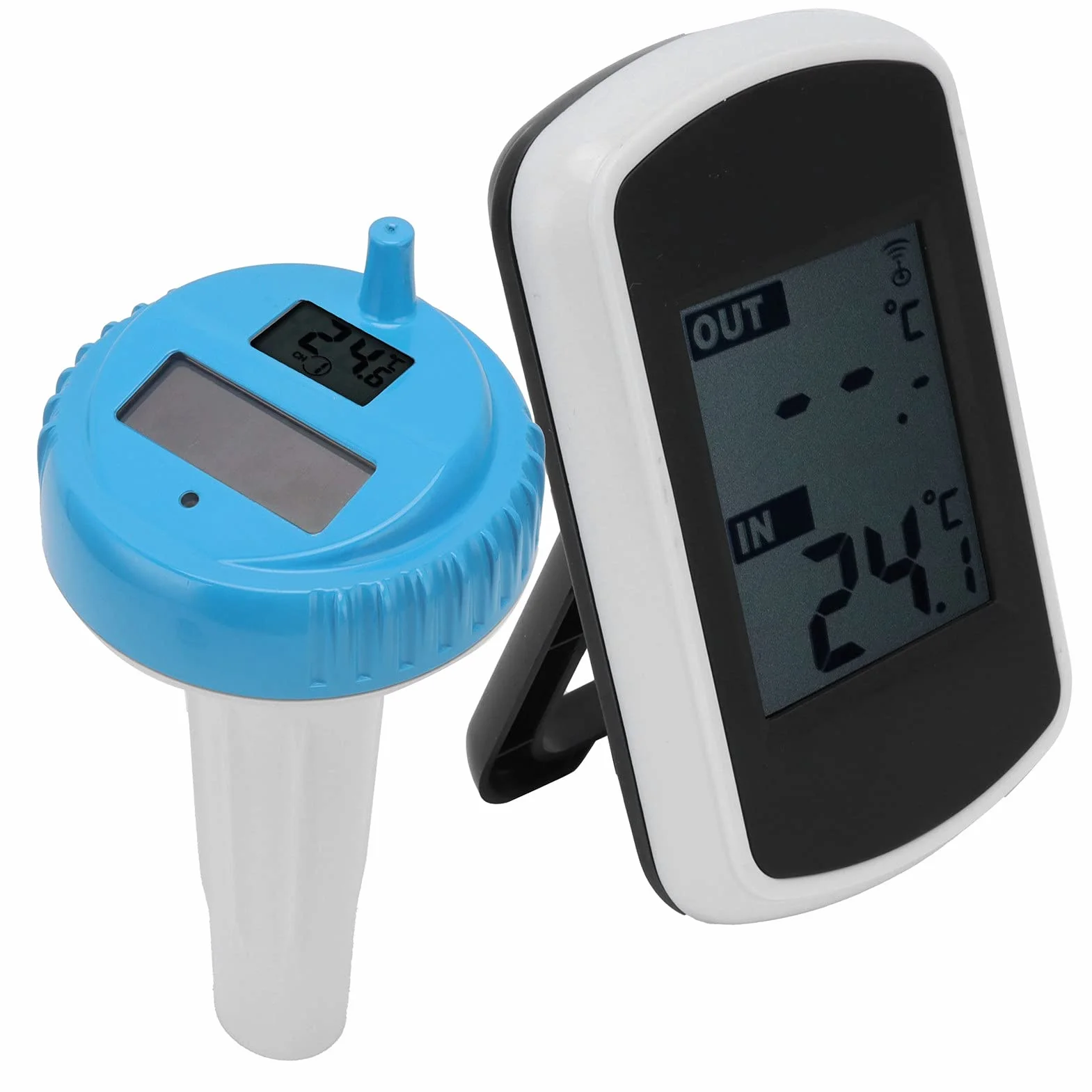 Thermomètre de Piscine ABS Flottant Solaire 8,7x3,5 Pouces